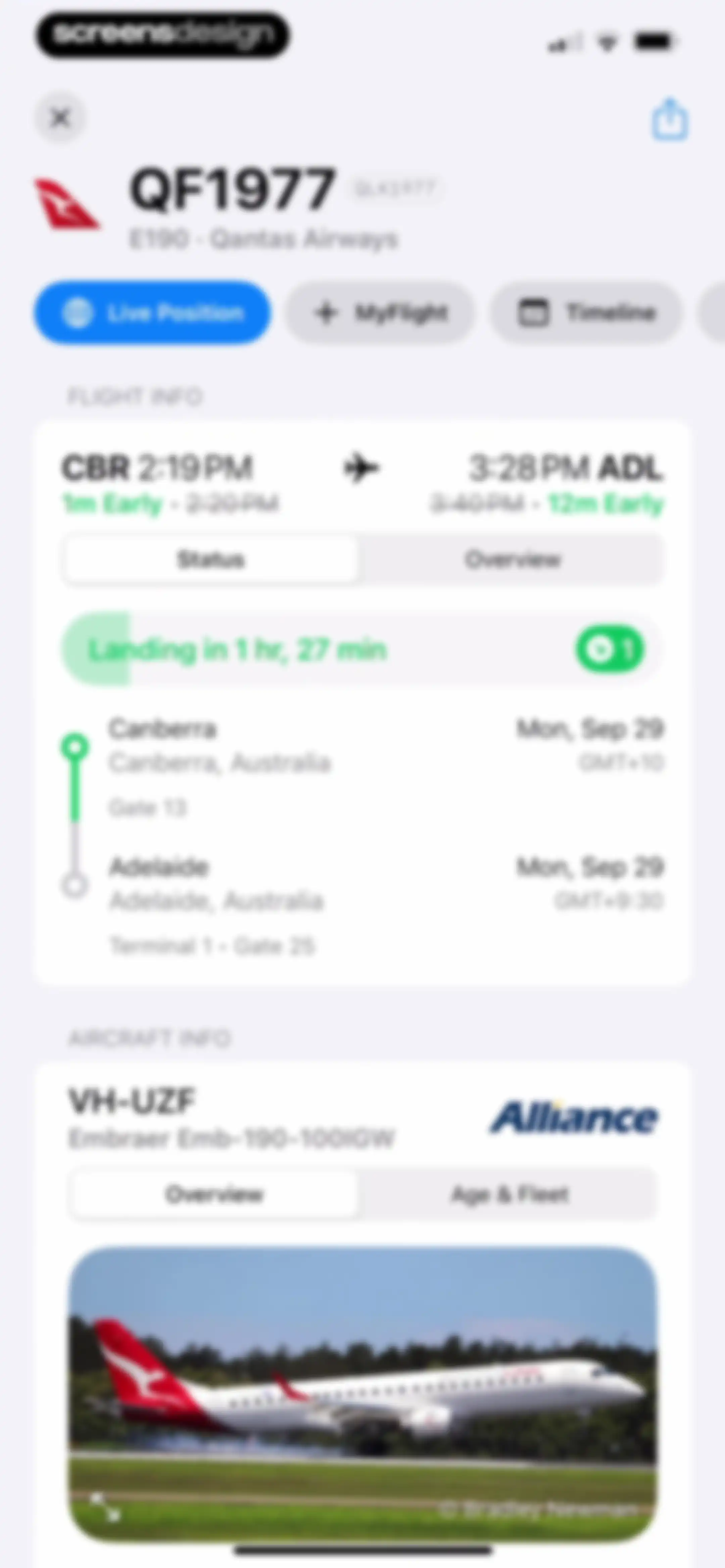 Plane Finder ⁃ Flight Tracker screen 106