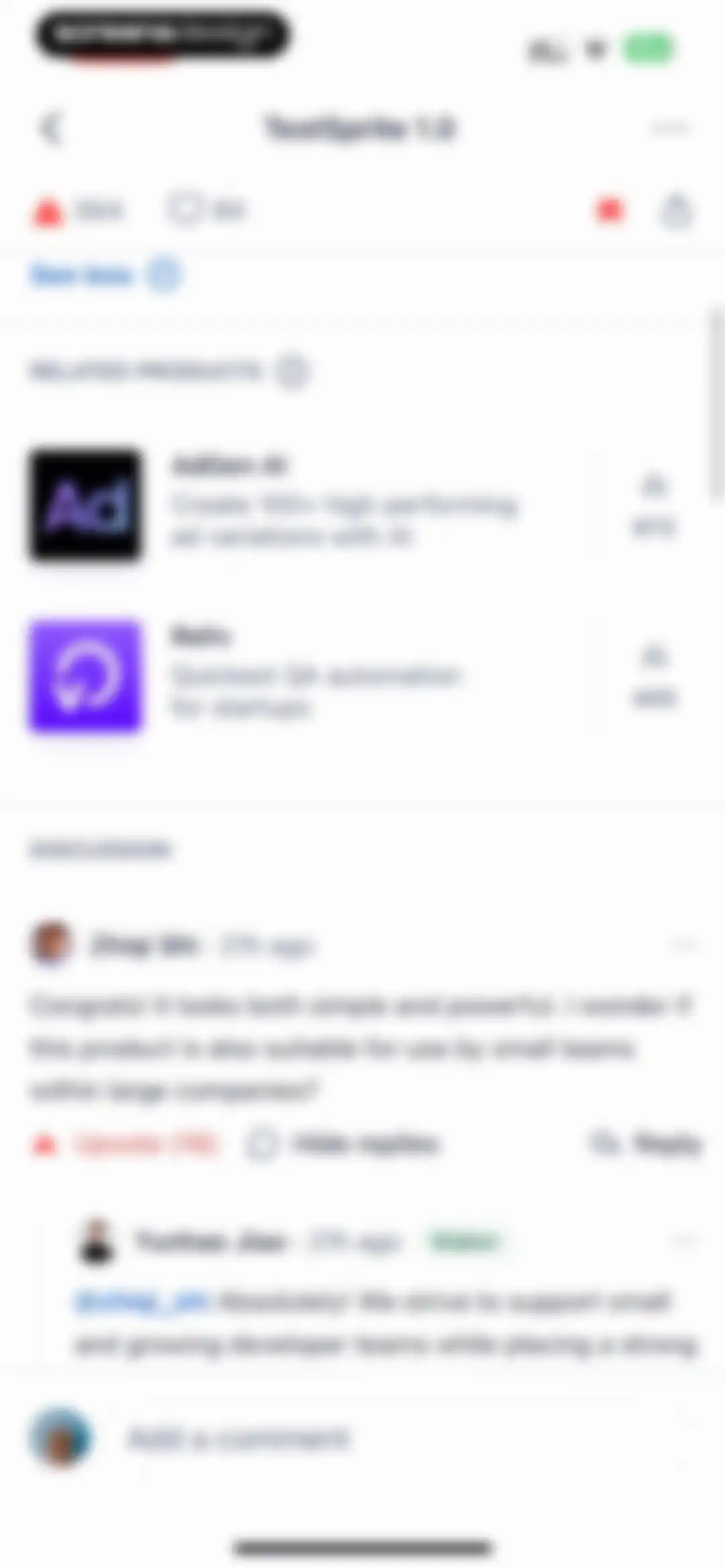 Product Hunt screen 45