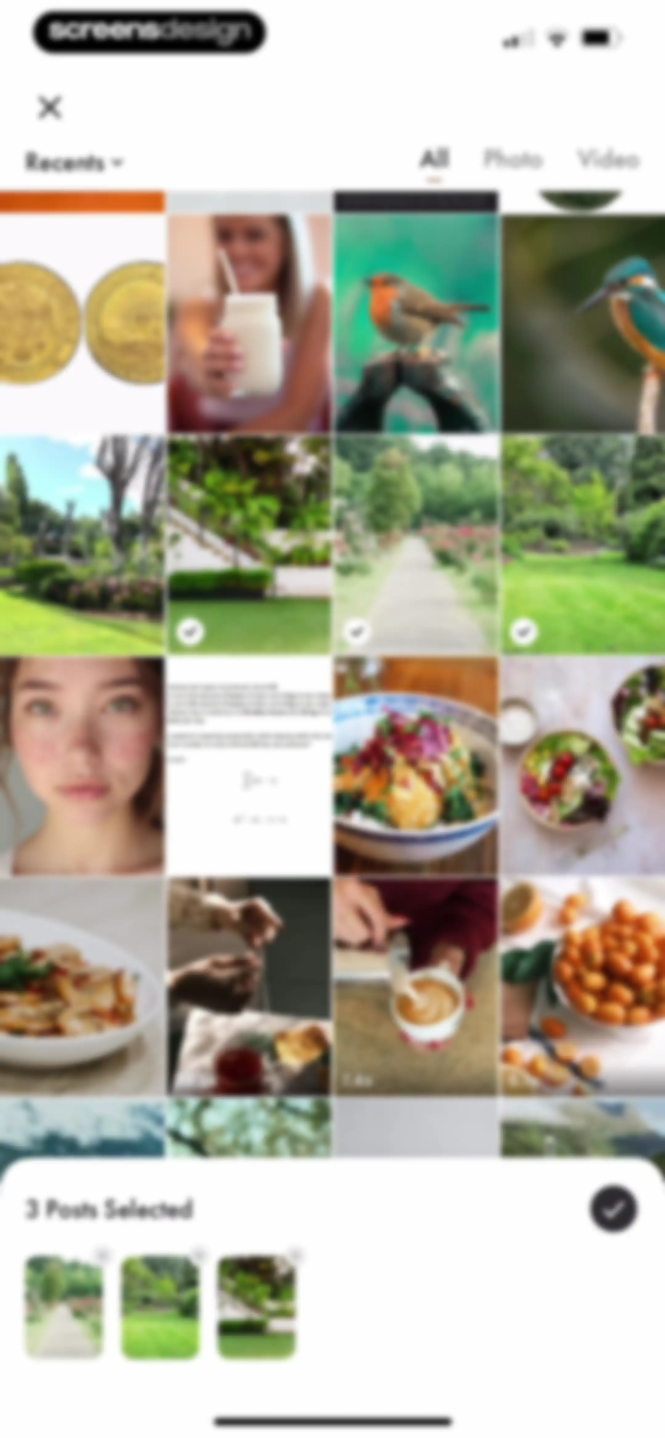 Layout for Instagram・Inpreview screen 16