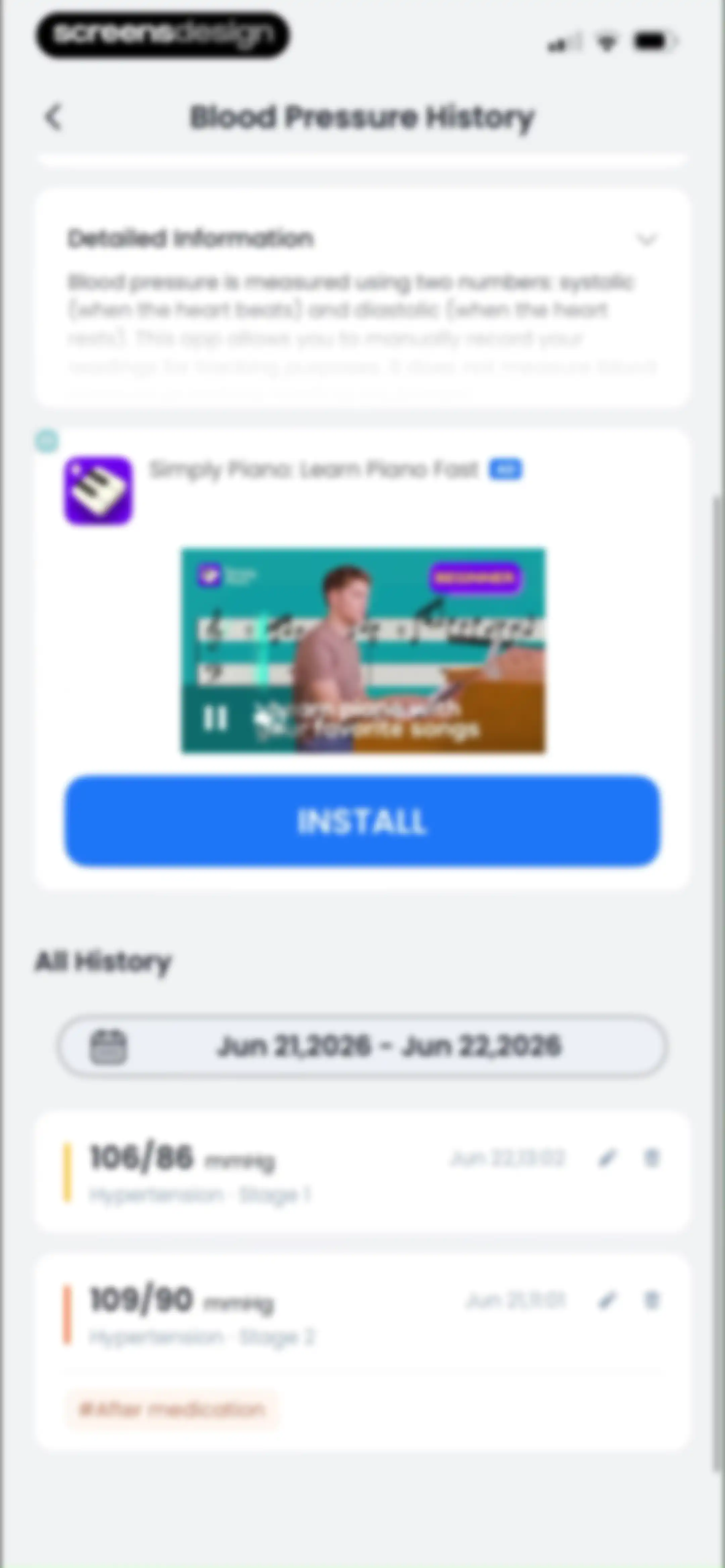 Blood Pressure App-BP Tracker screen 19