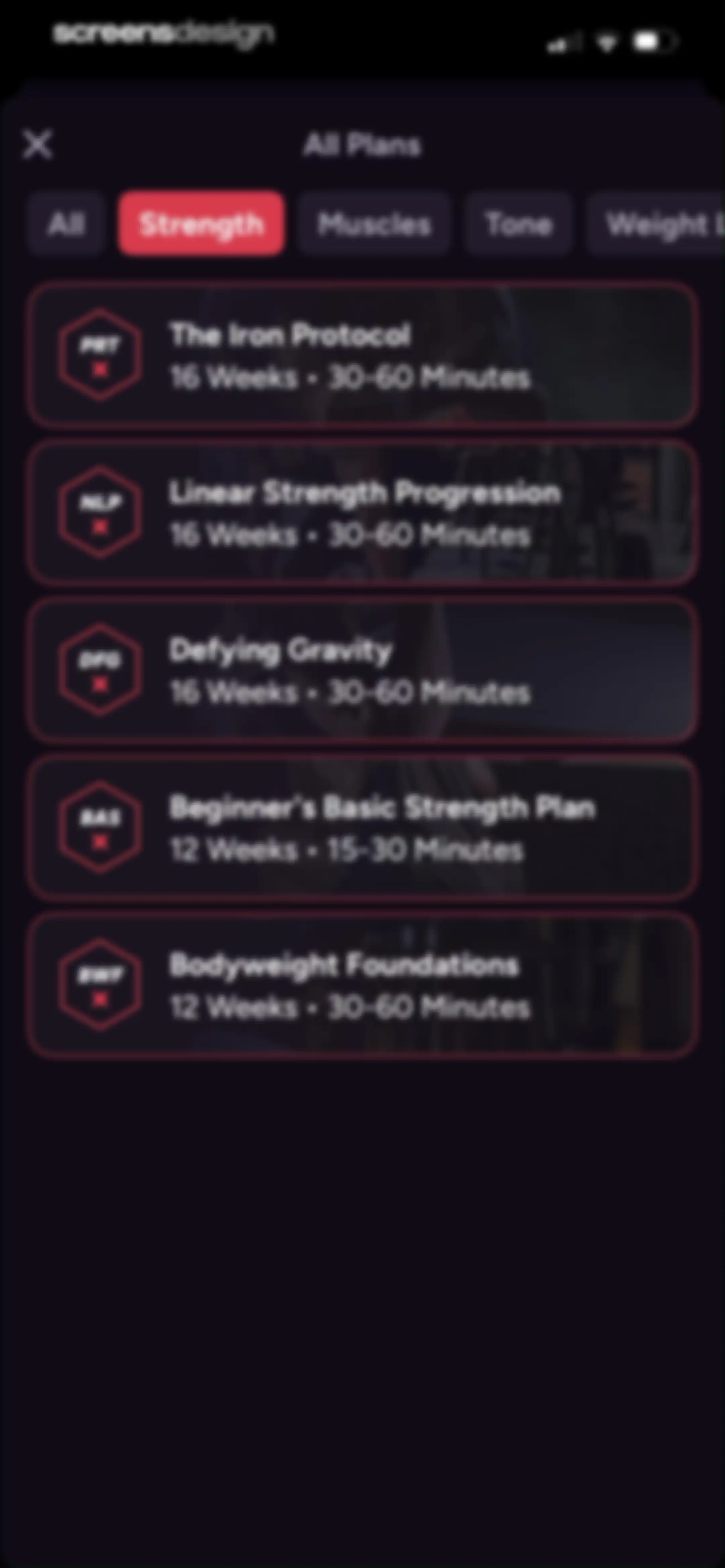 Liftoff - Ranked Gym Workouts screen 181