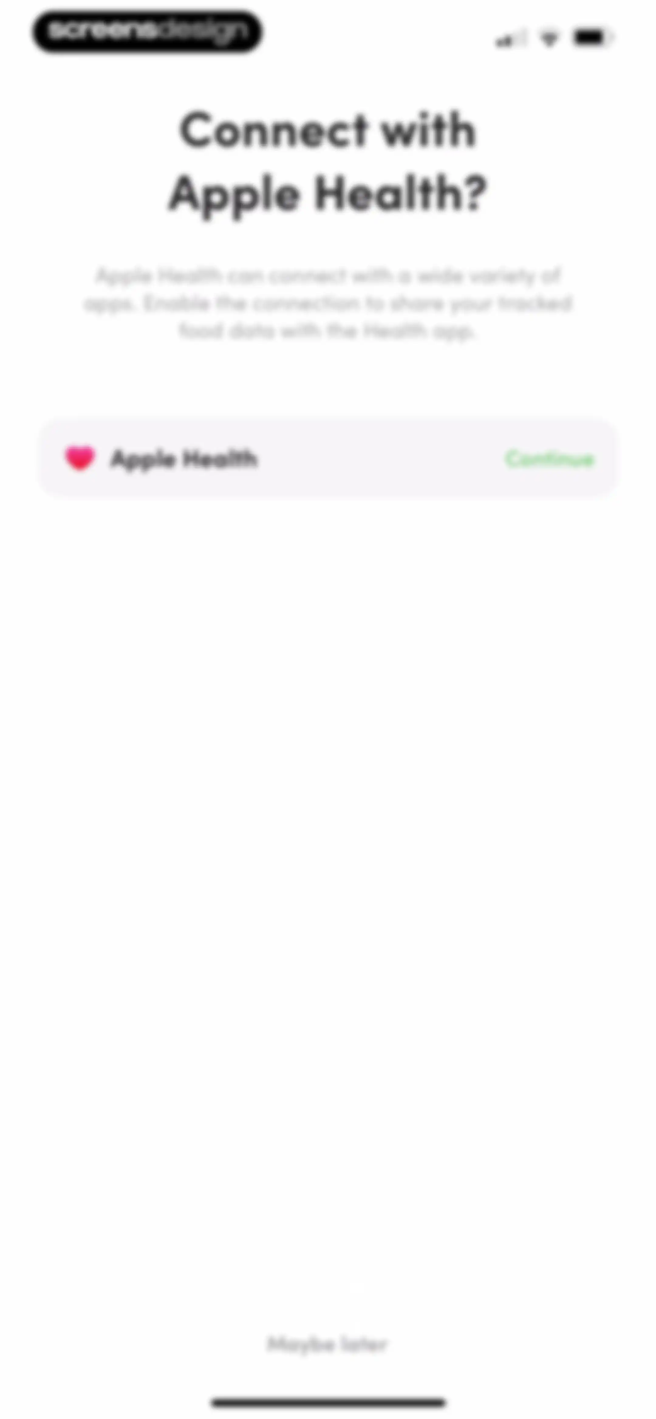 Calories and nutrition tracker screen 30
