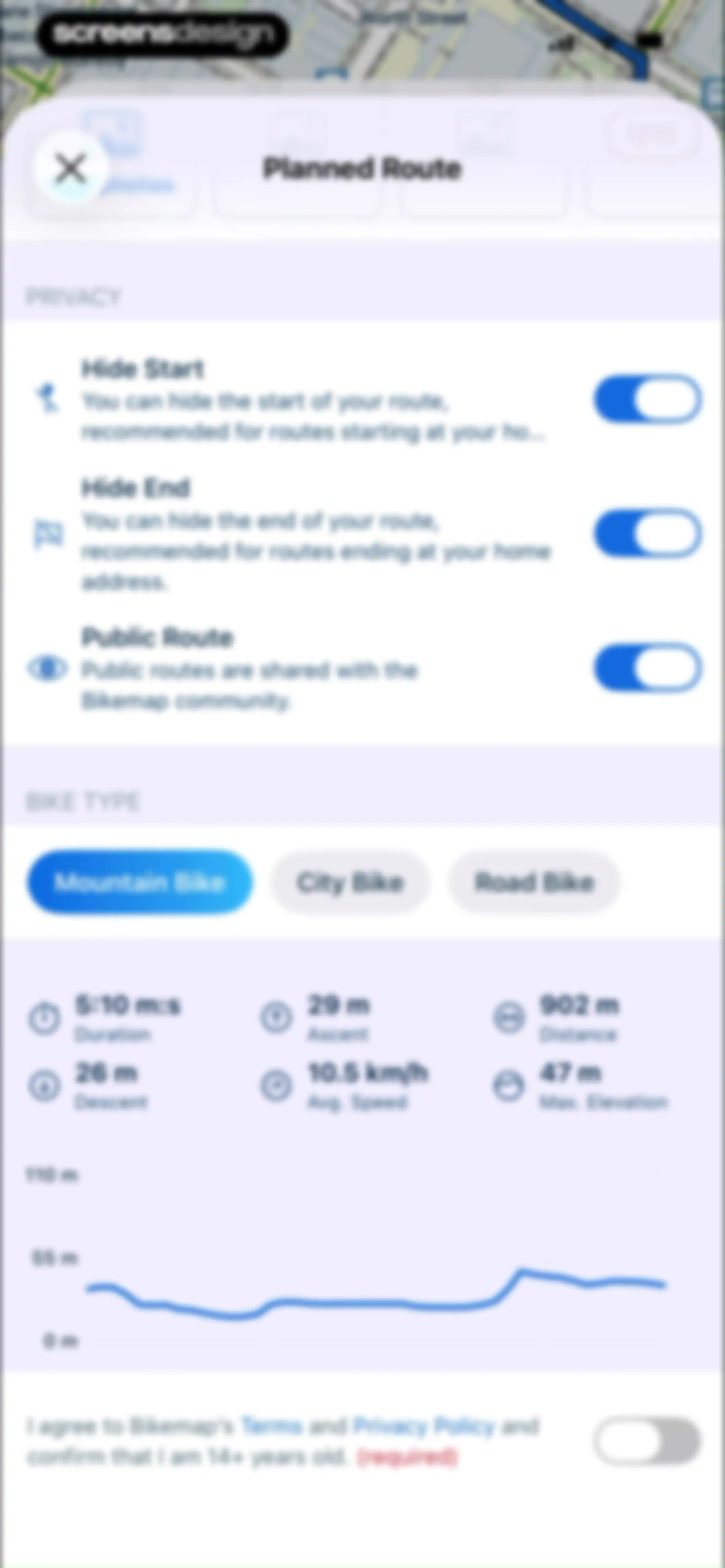 Bikemap: Bicycle Tracker & GPS screen 35