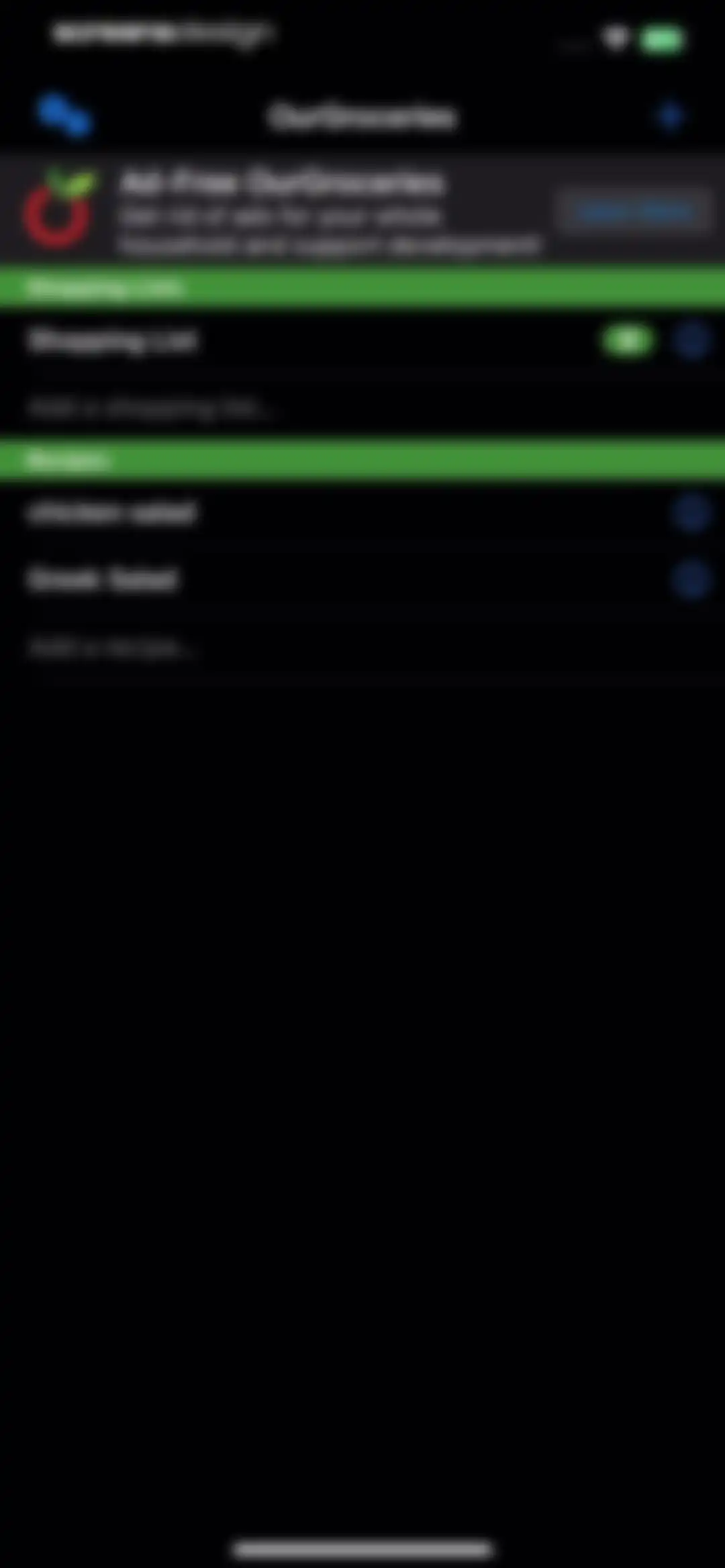 Our Groceries Shopping List screen 20
