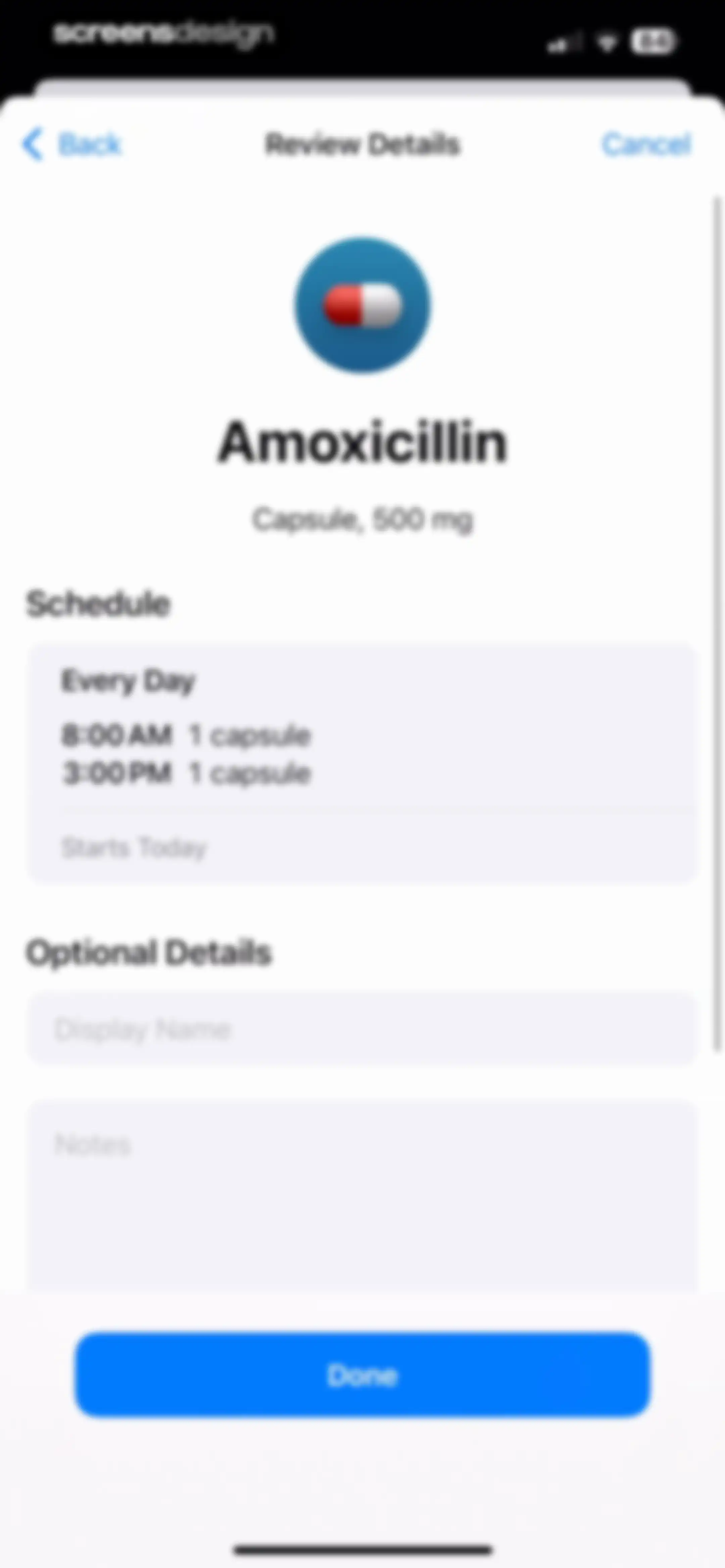Apple Health screen 125