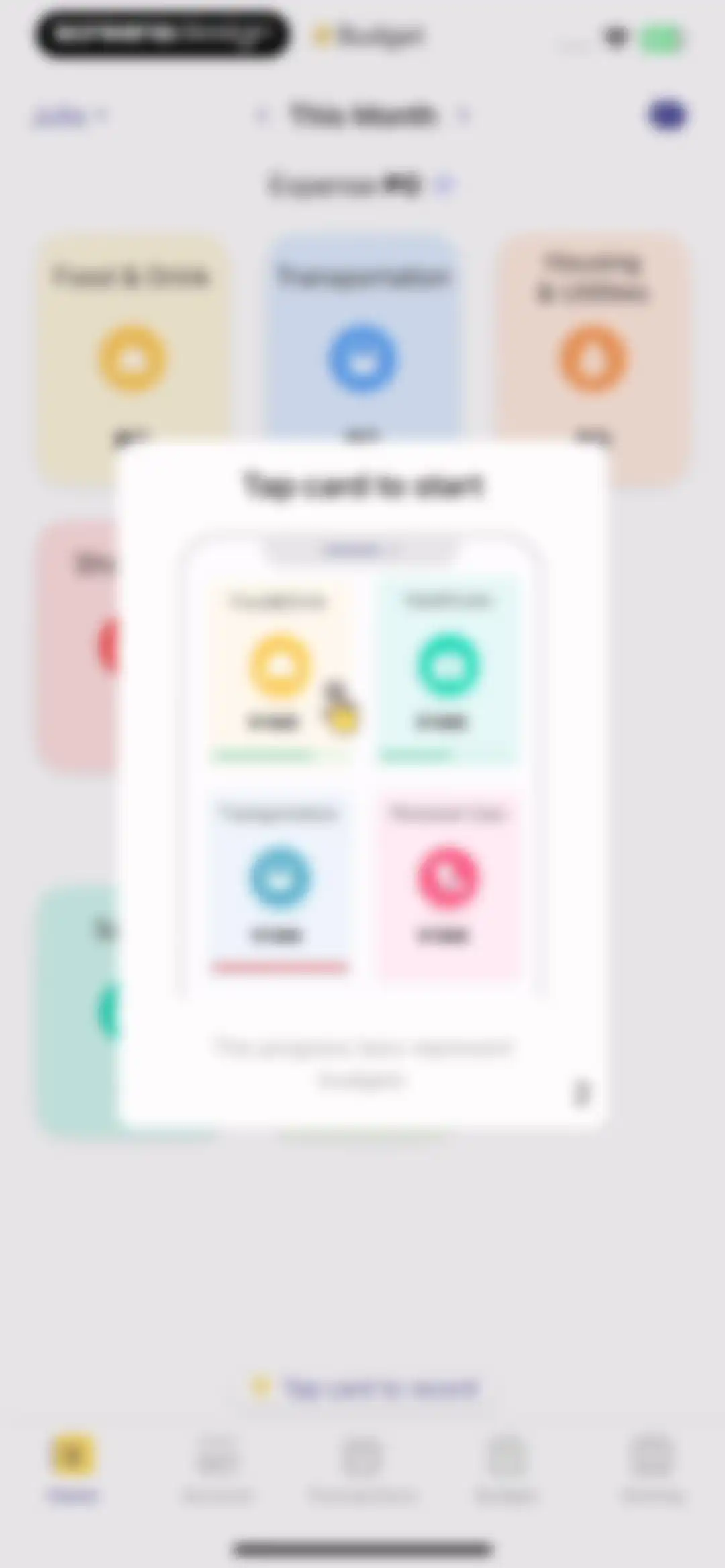 Budget app - spending tracker screen 15