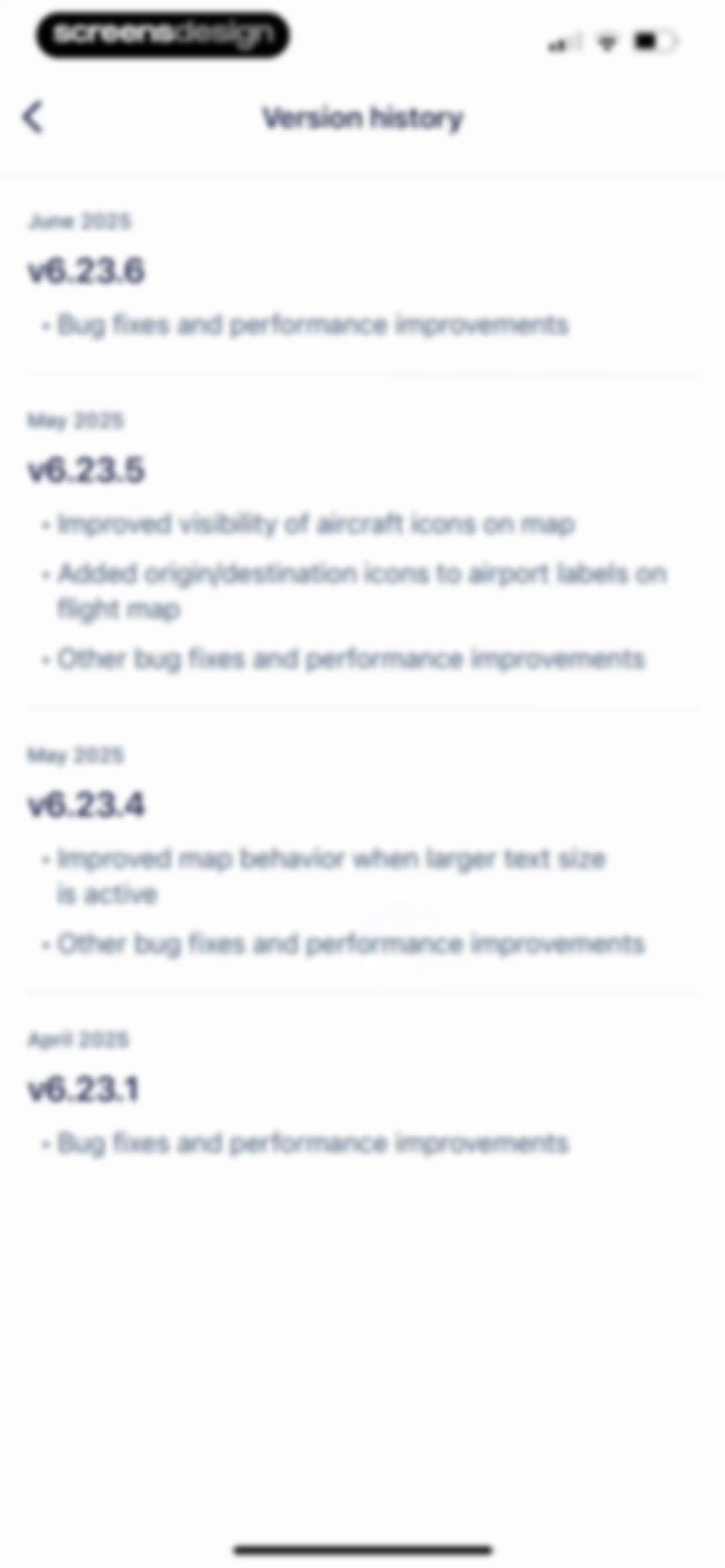 FlightAware Flight Tracker screen 111
