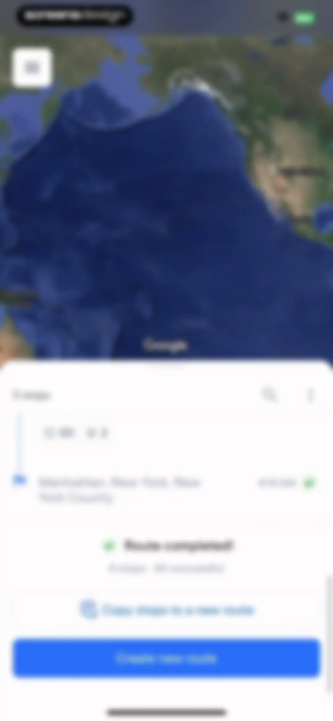 Spoke Route Planner screen 57