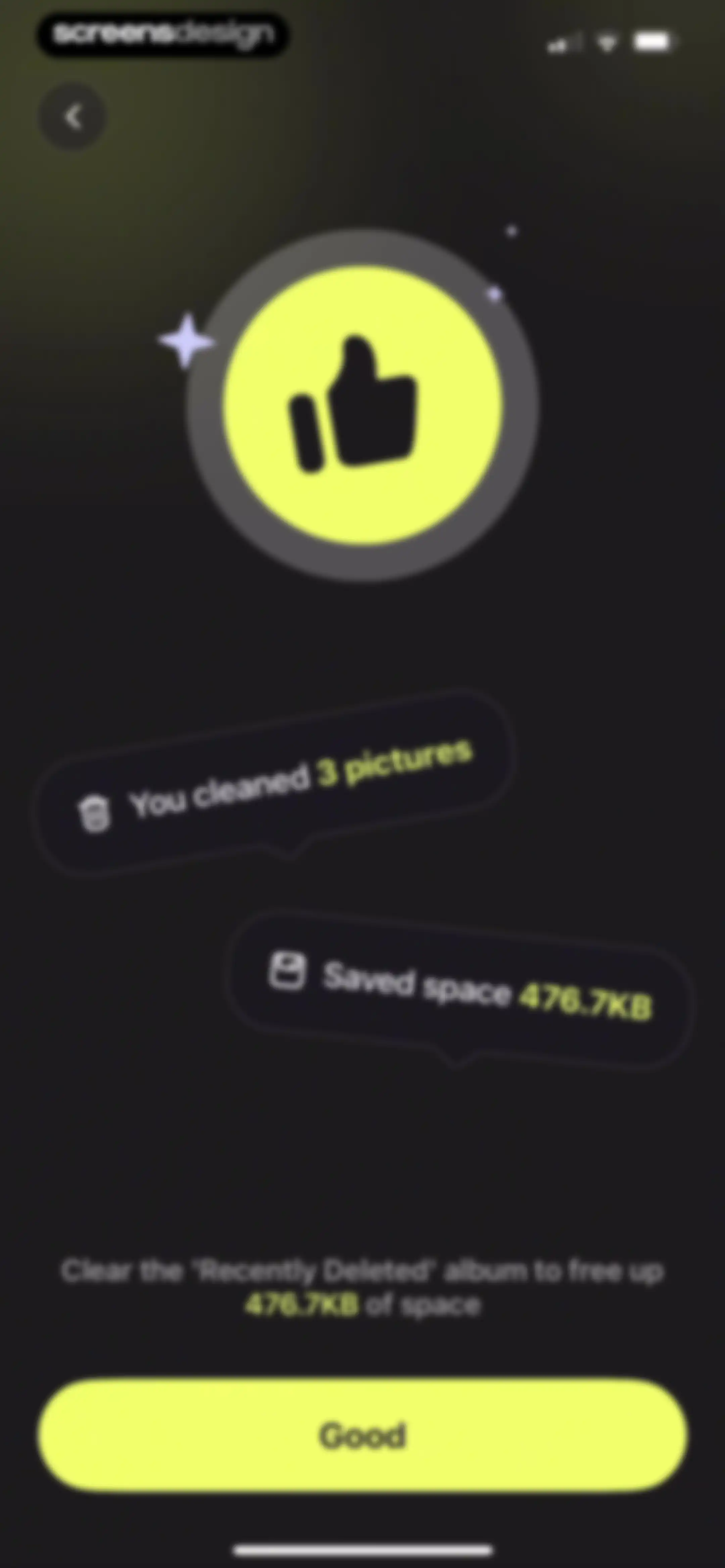 Lumi Cleaner: storage cleaner screen 35