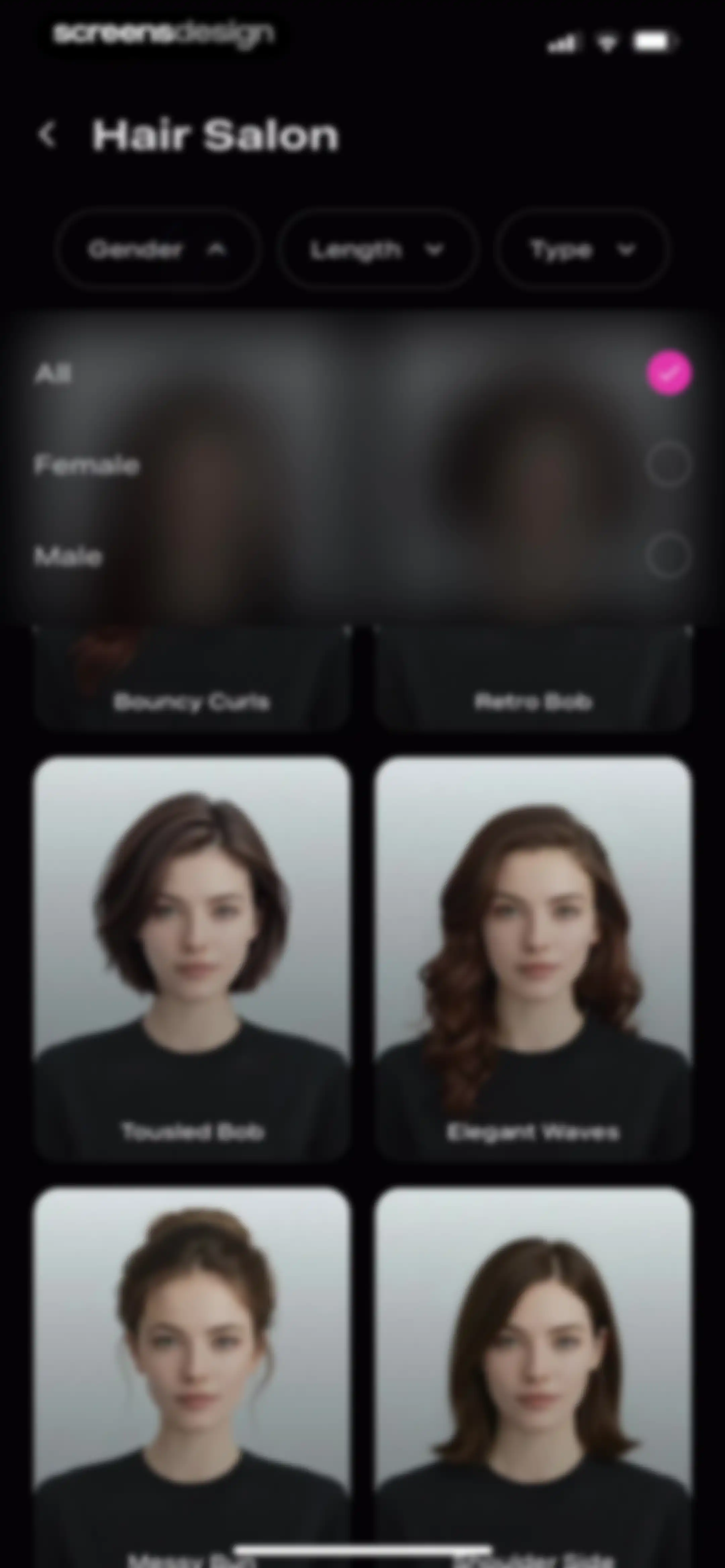 Beautify - Hairstyle Try On screen 59