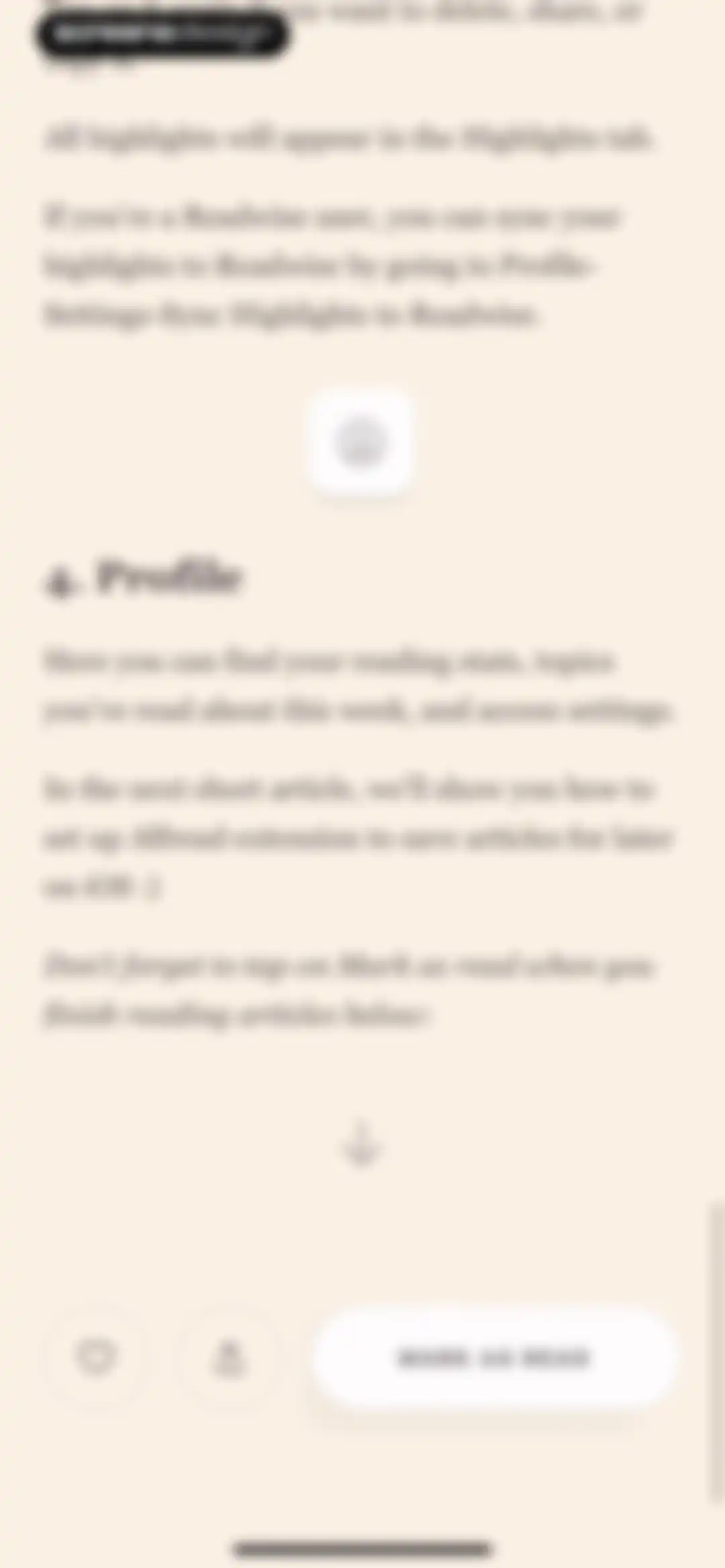 Alfread: grow reading habit screen 16