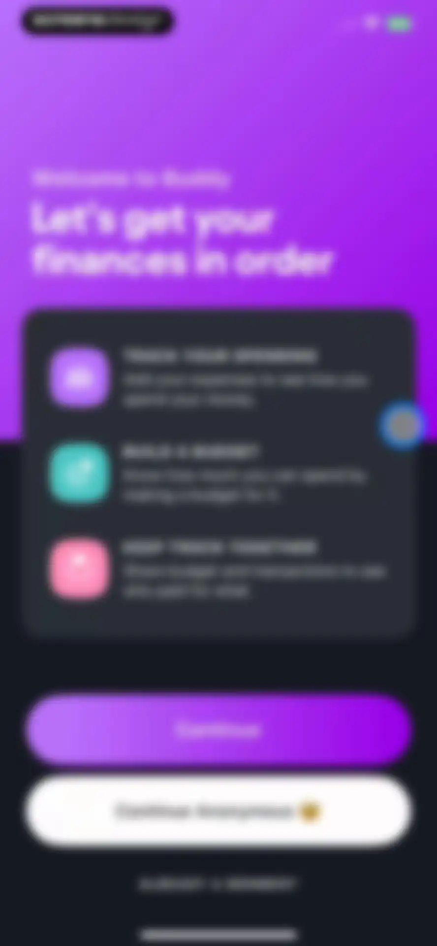 Buddy: Budget Planner App screen 3