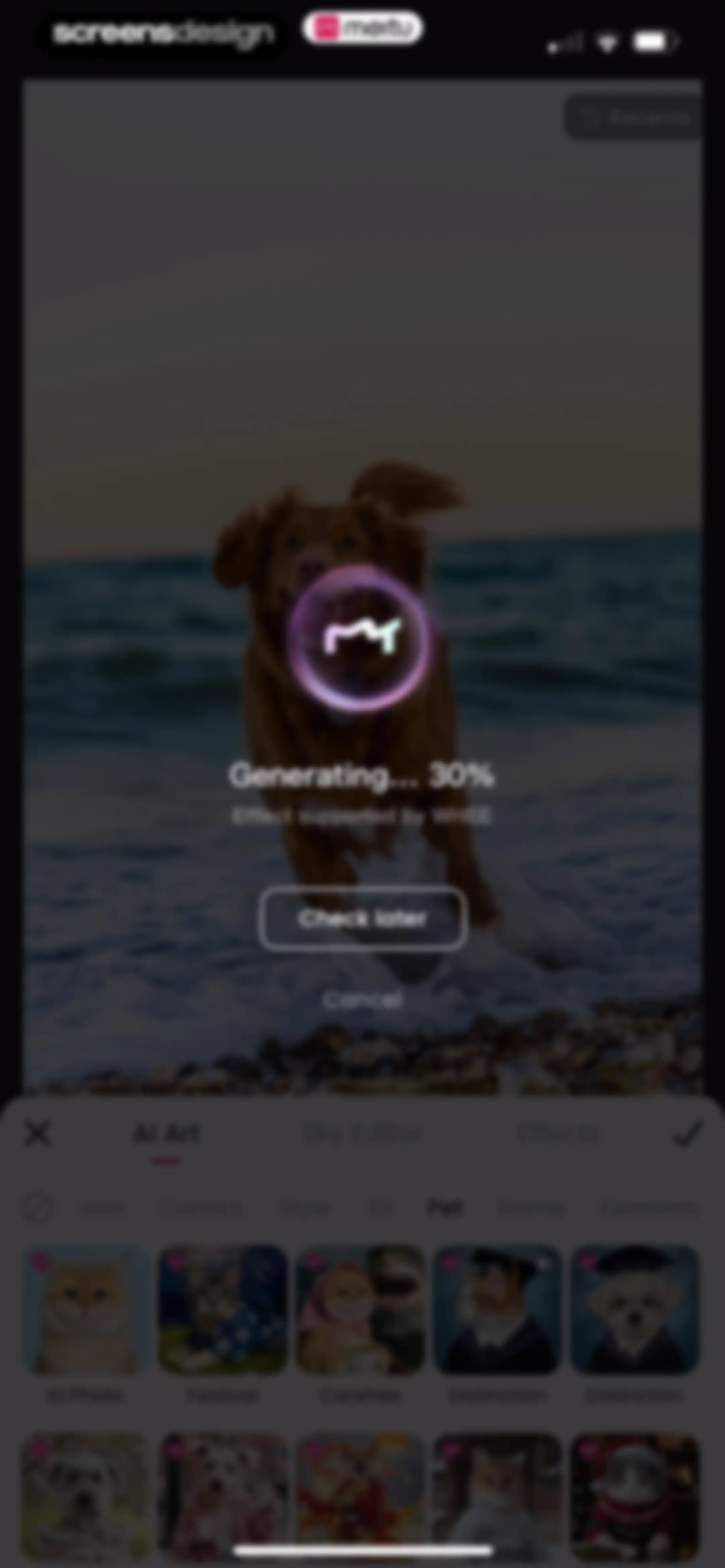 Meitu AI Photo & Video Editor screen 155