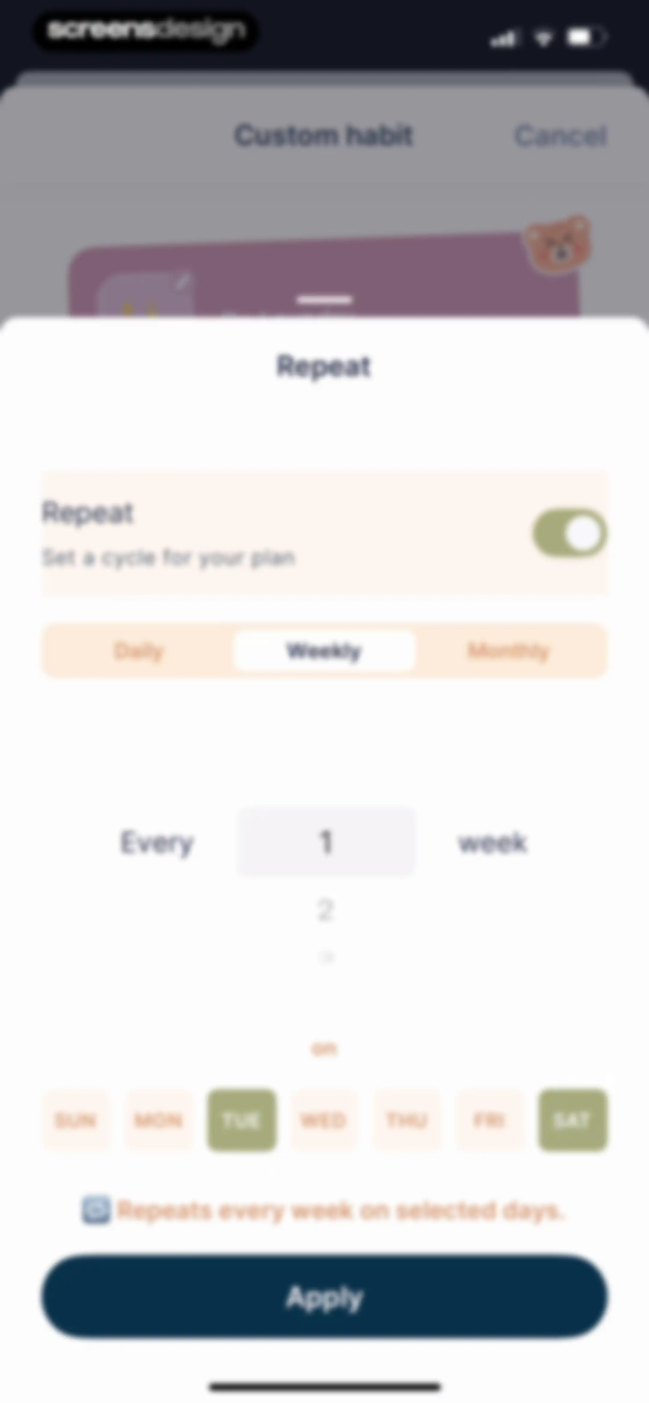 TeddyCare: Daily Routine Plan screen 75