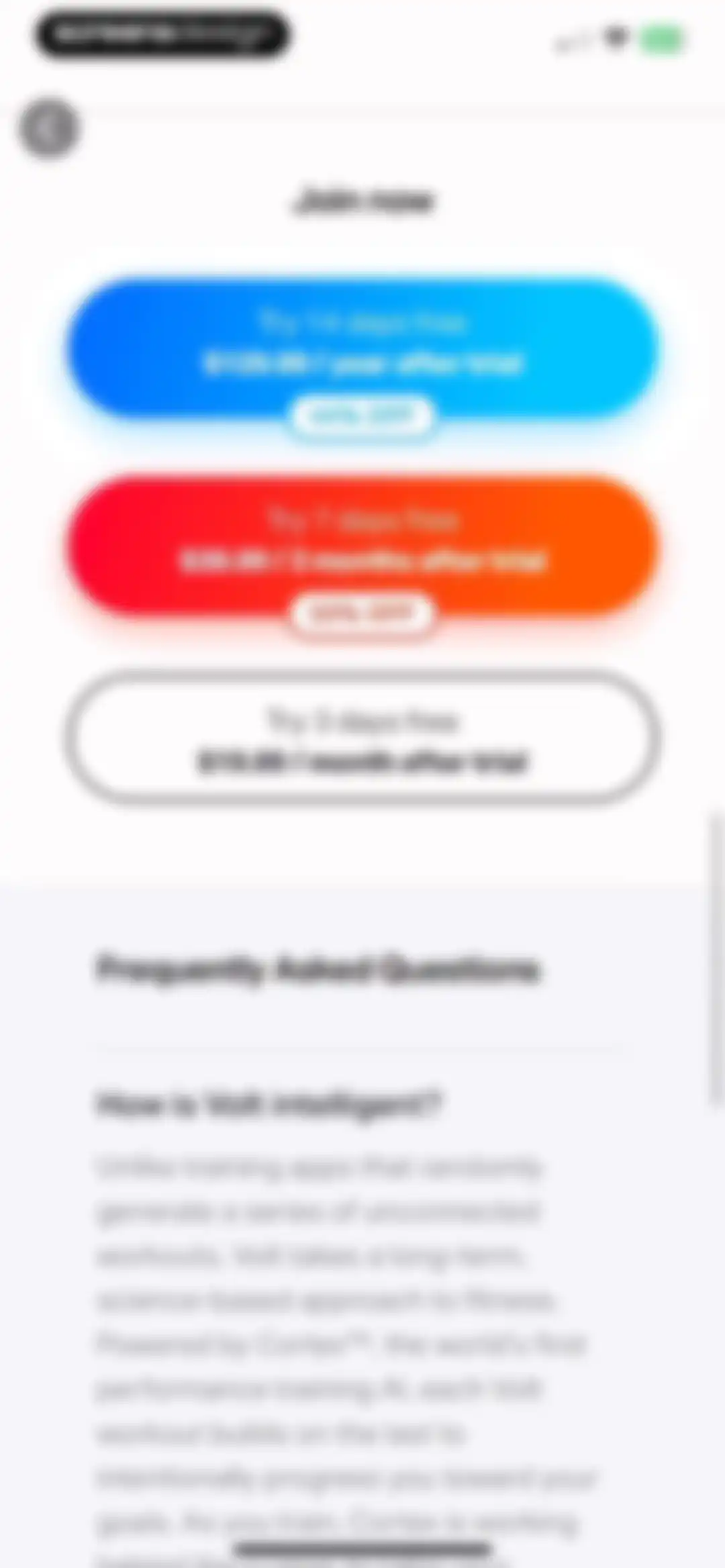 Volt: Gym & Home Workout Plans screen 24