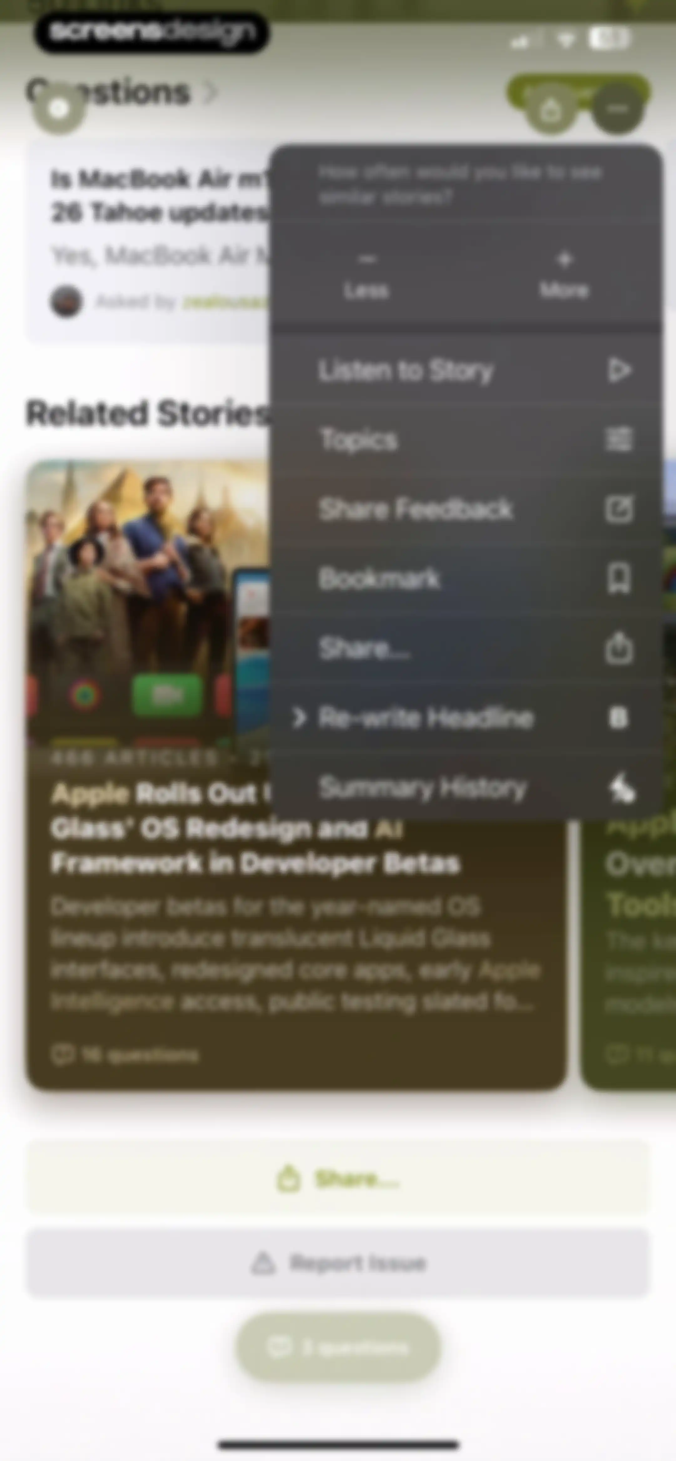Particle: Personalized News screen 67