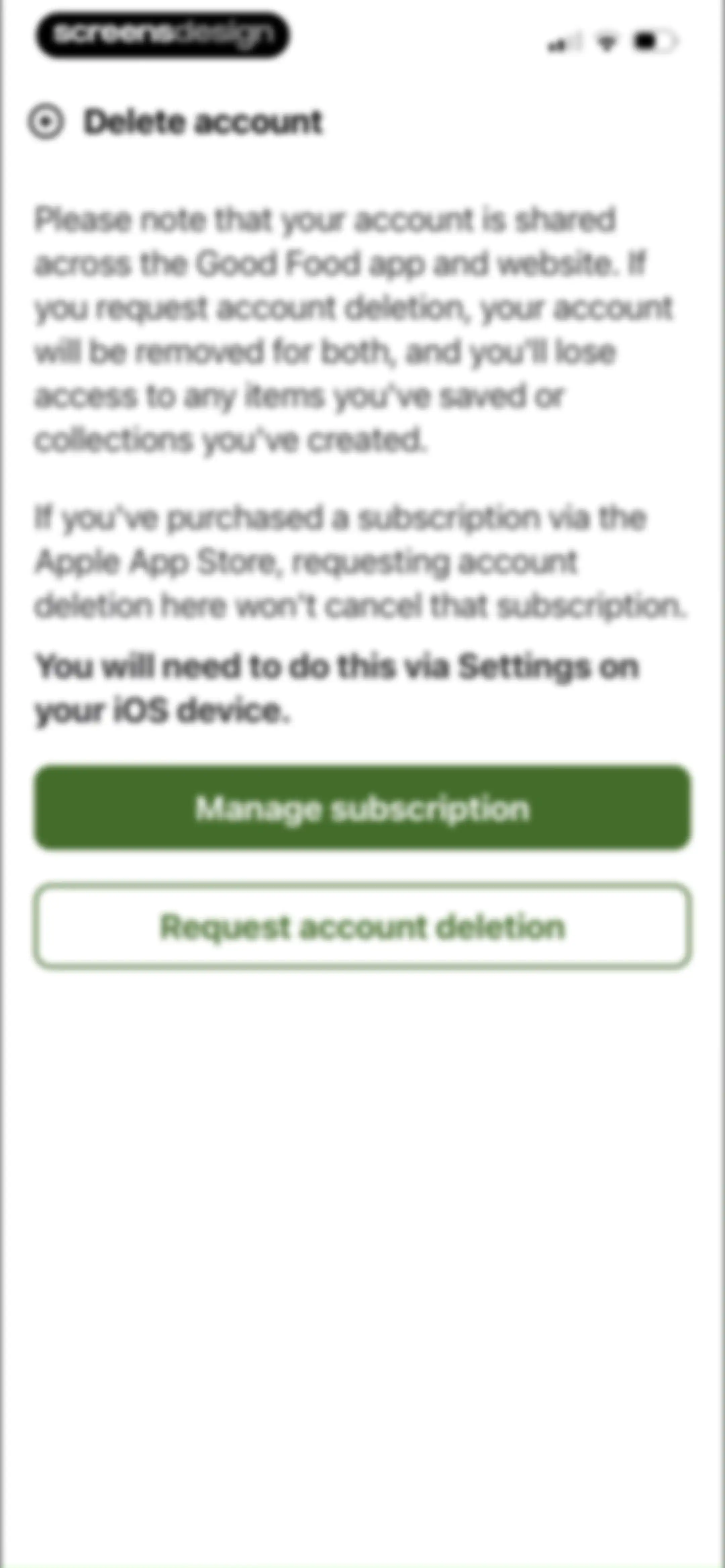 Good Food: Recipe Finder screen 58
