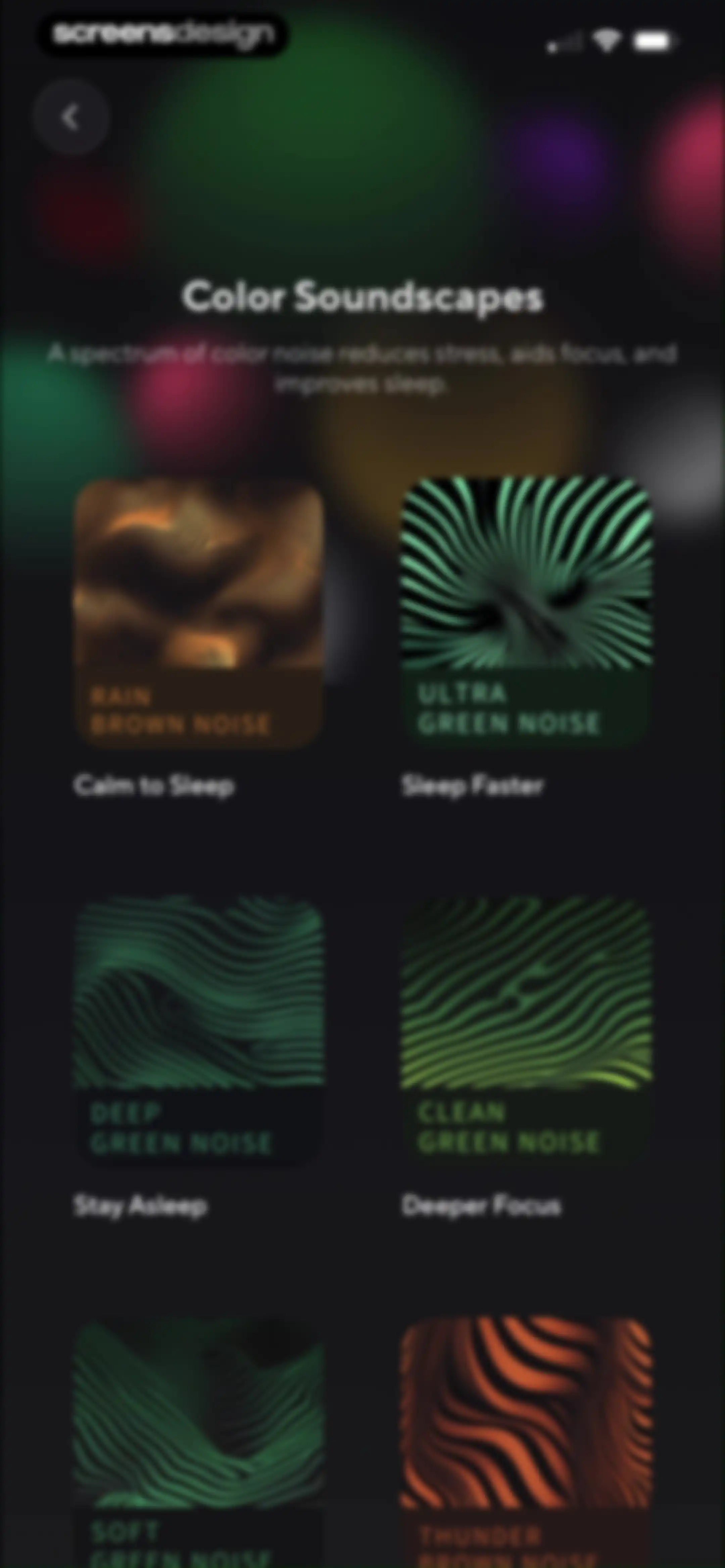 ColorSleep: Green, Brown Noise screen 86