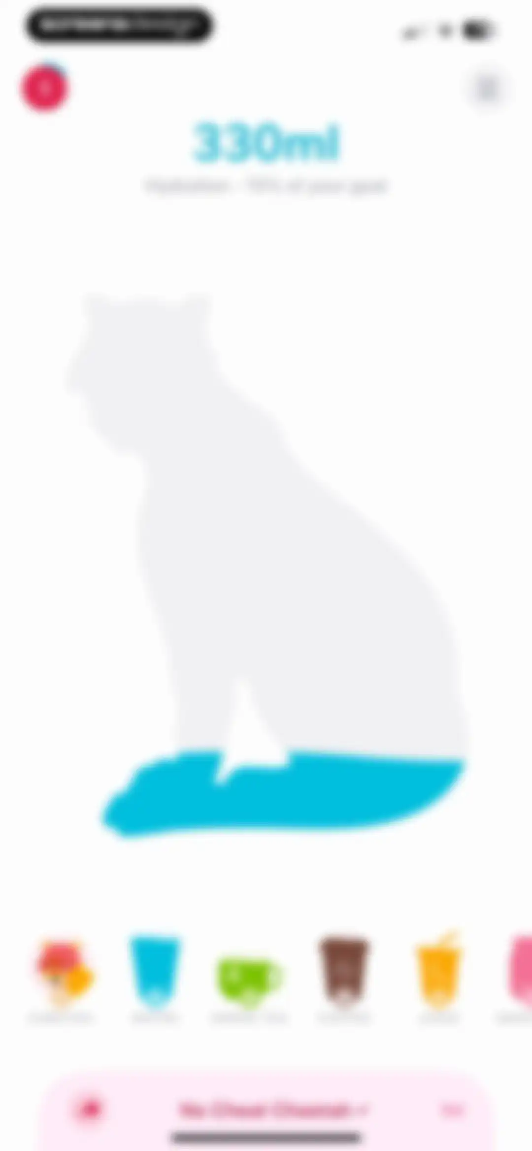 Water tracker Waterllama screen 30