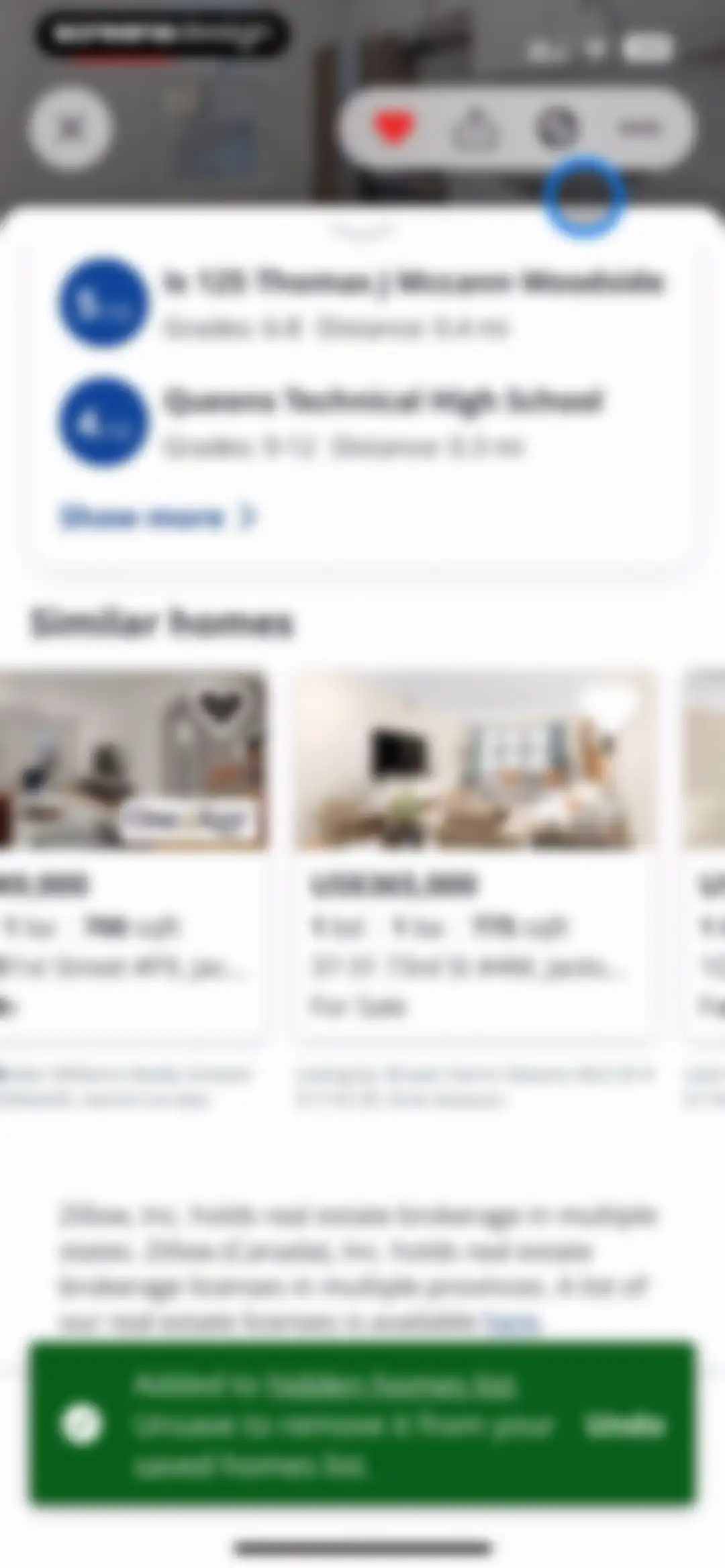 Zillow Real Estate & Rentals screen 66