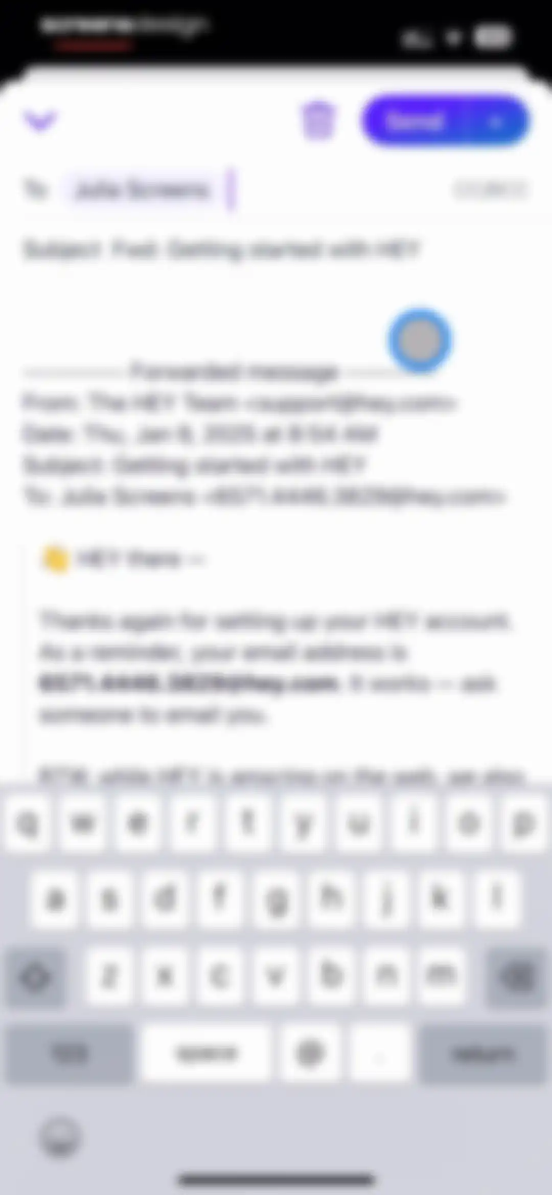 HEY Email screen 53