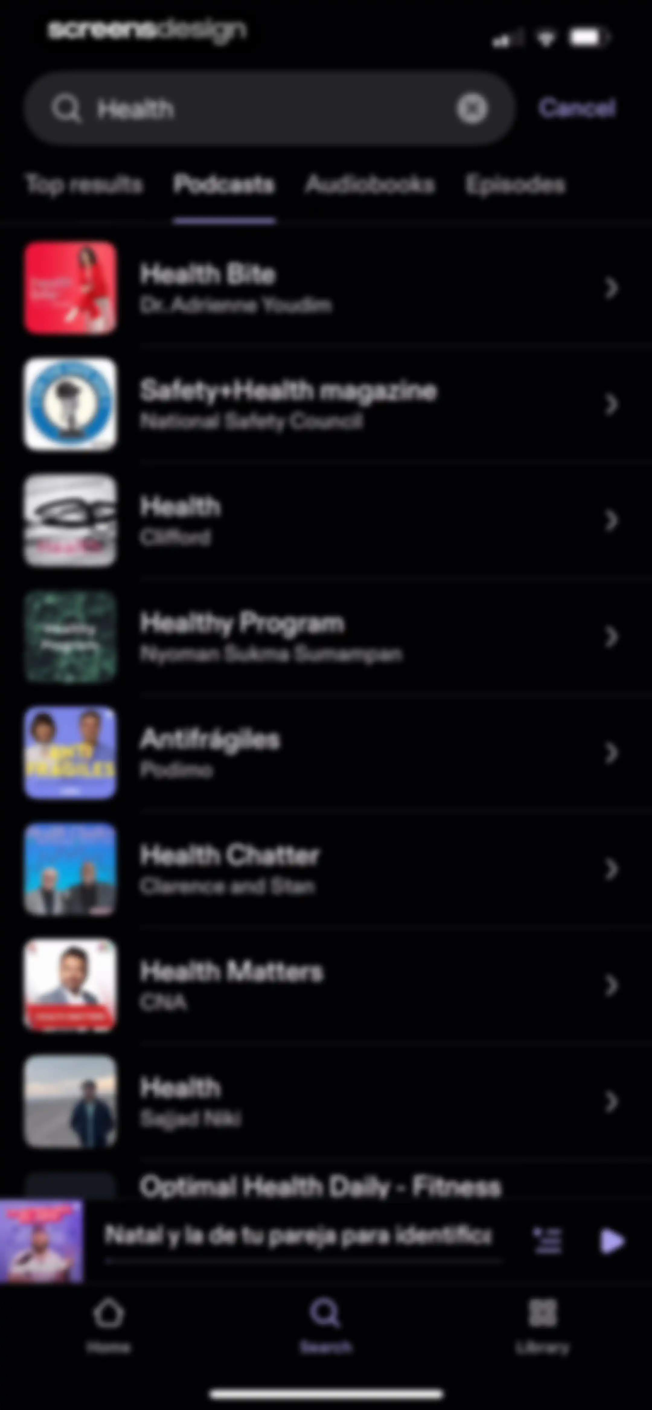 Podimo: Podcasts & audiobooks screen 89