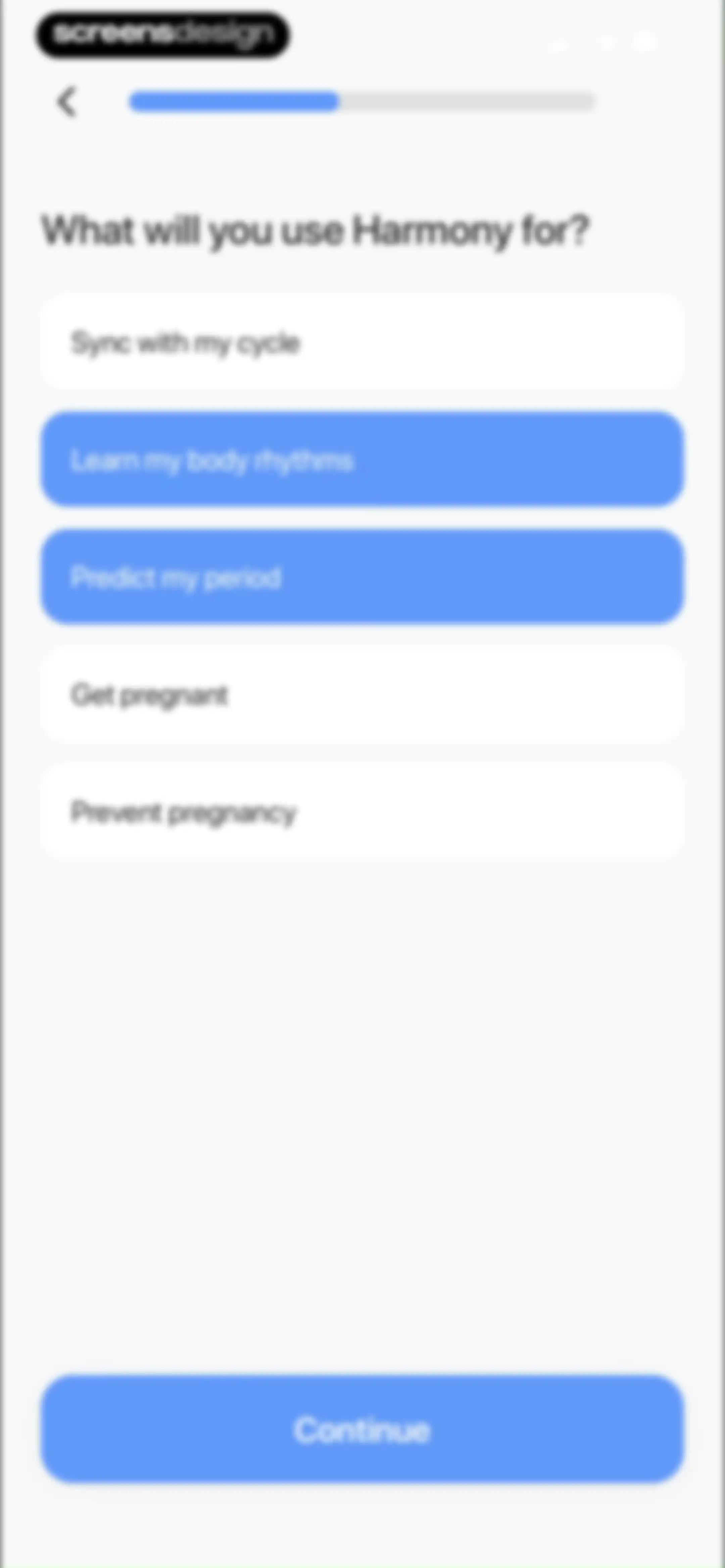 Harmony: Cycle Syncing, Period screen 16