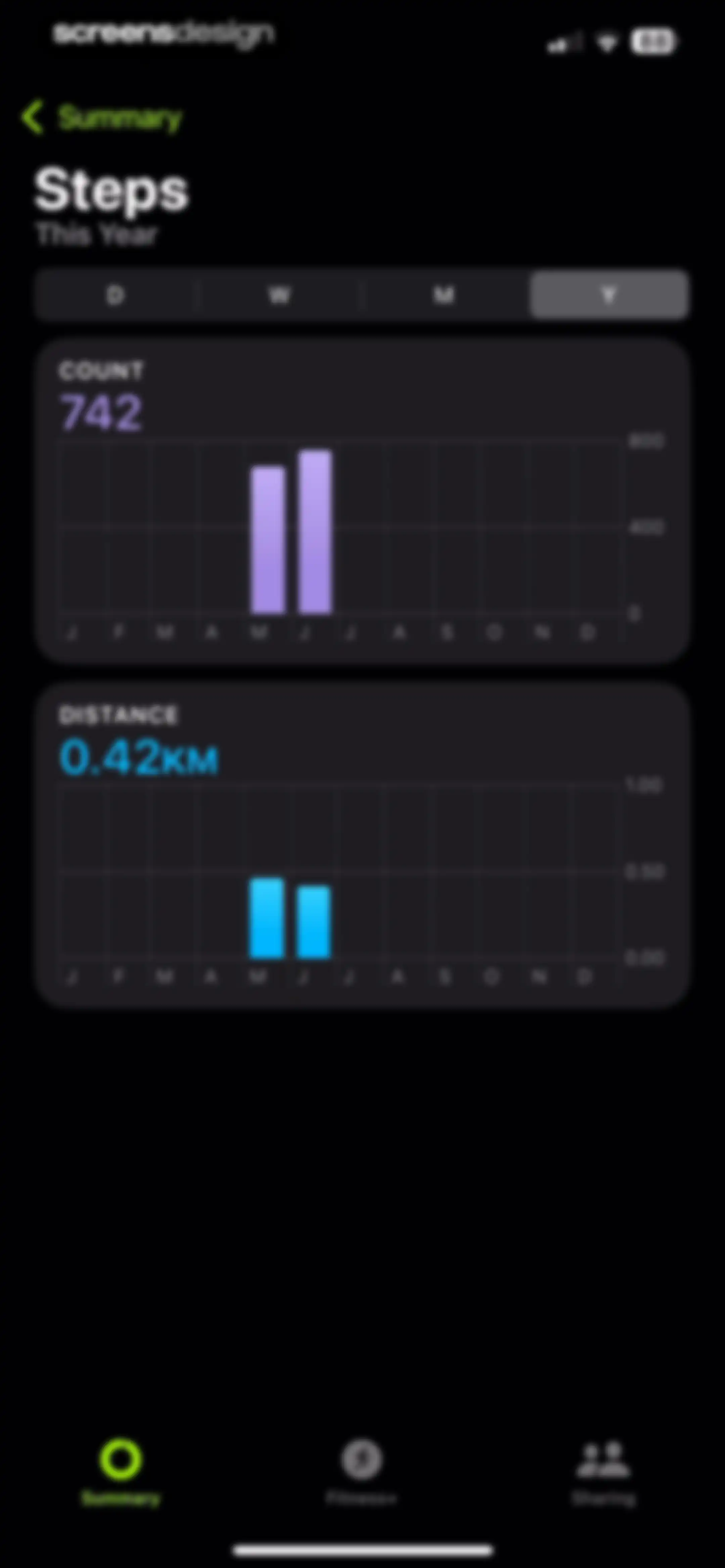 Apple Fitness screen 33