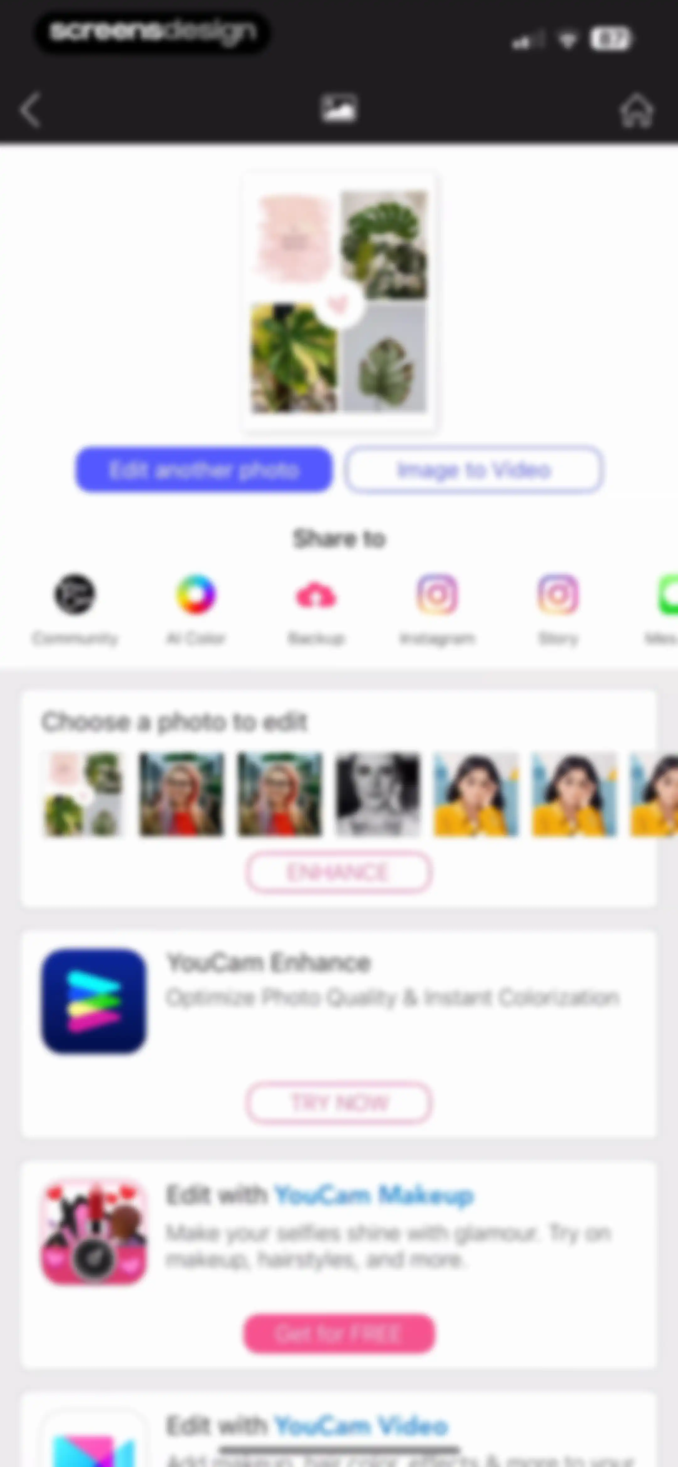 YouCam Perfect:AI Photo Editor screen 92