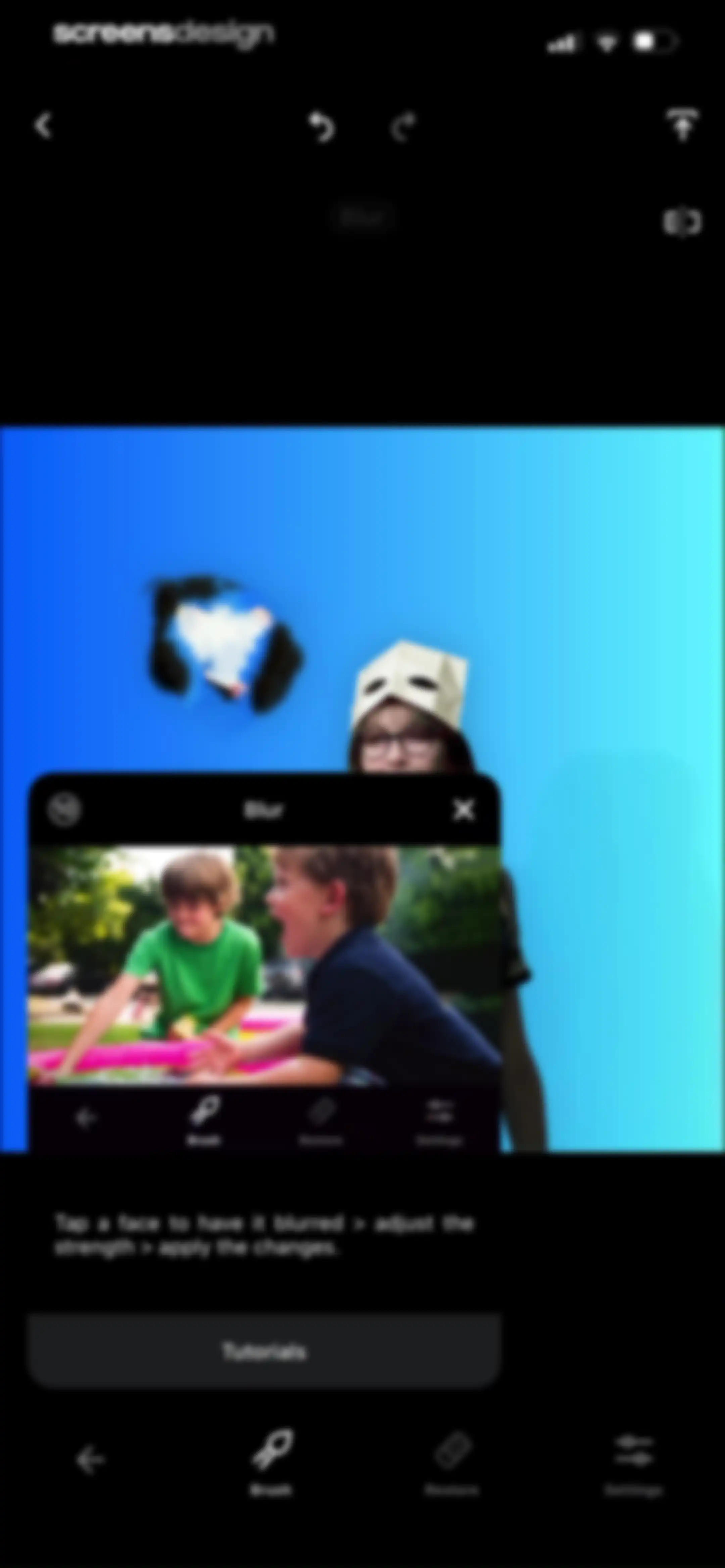 TouchRetouch screen 68