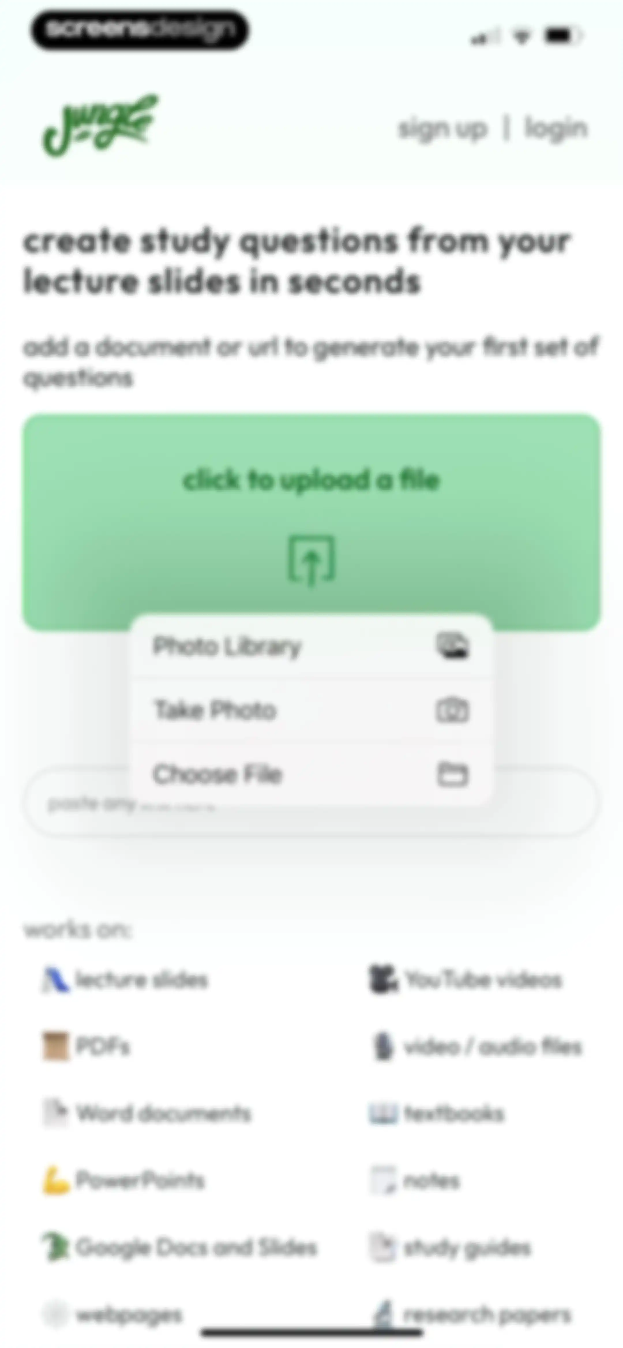 Jungle: AI Flashcards & Quiz screen 3