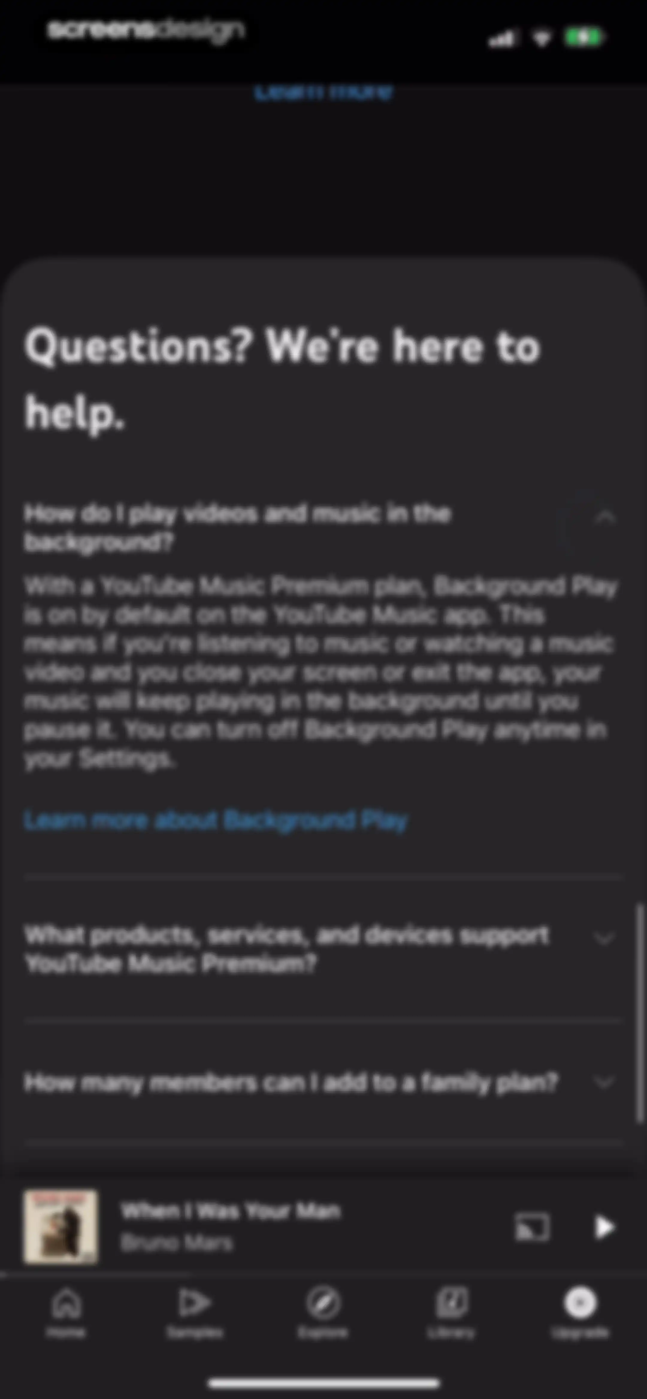YouTube Music screen 173