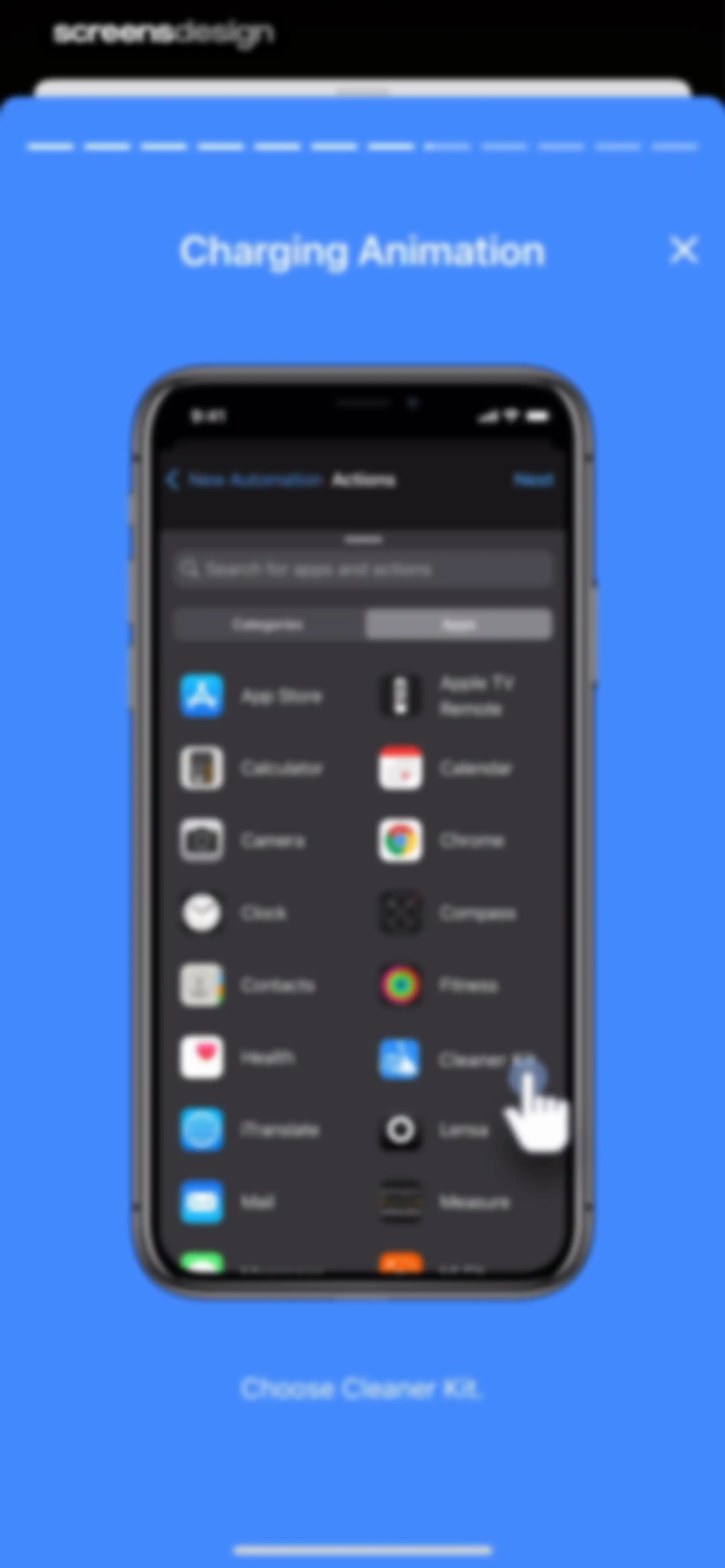 Cleaner Kit - Clean Up Storage screen 113
