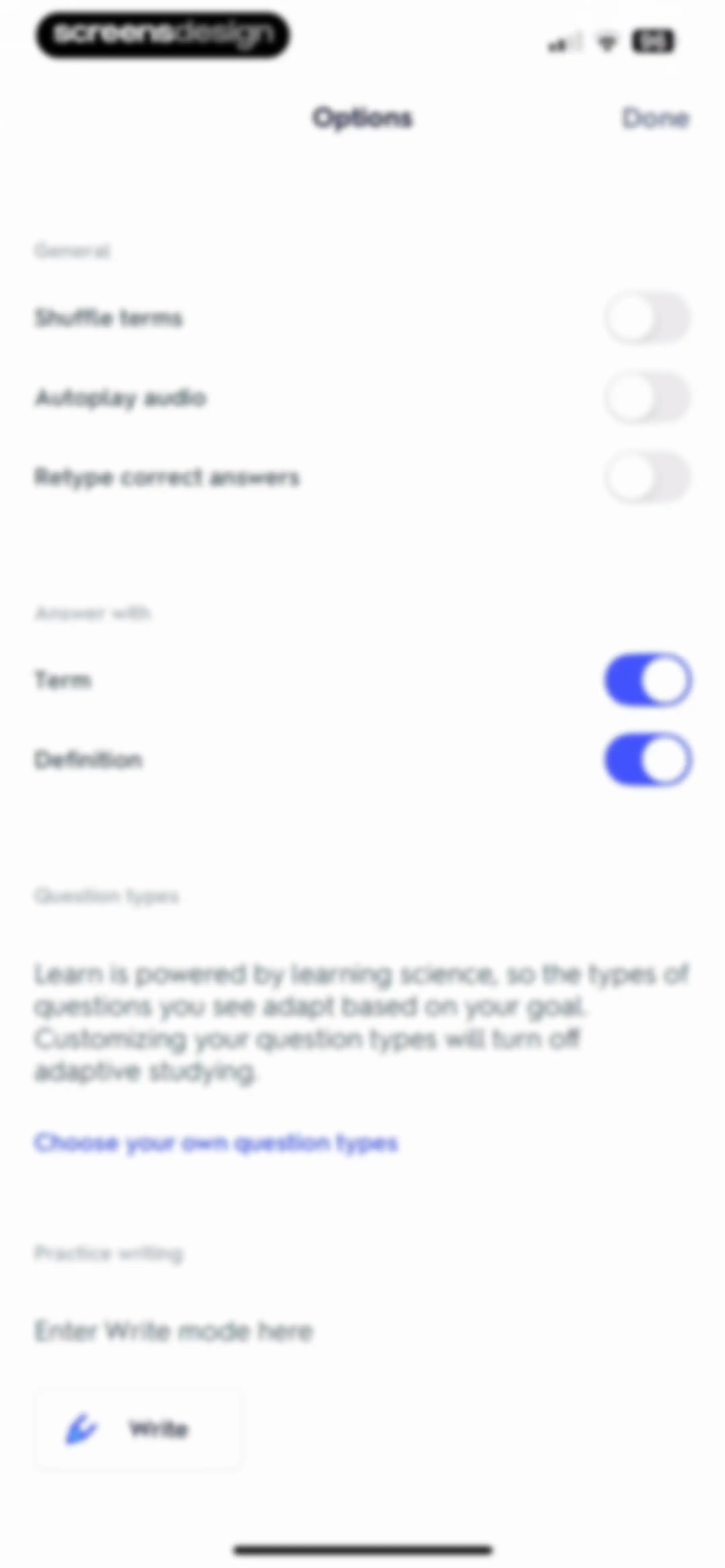 Quizlet: More than Flashcards screen 50