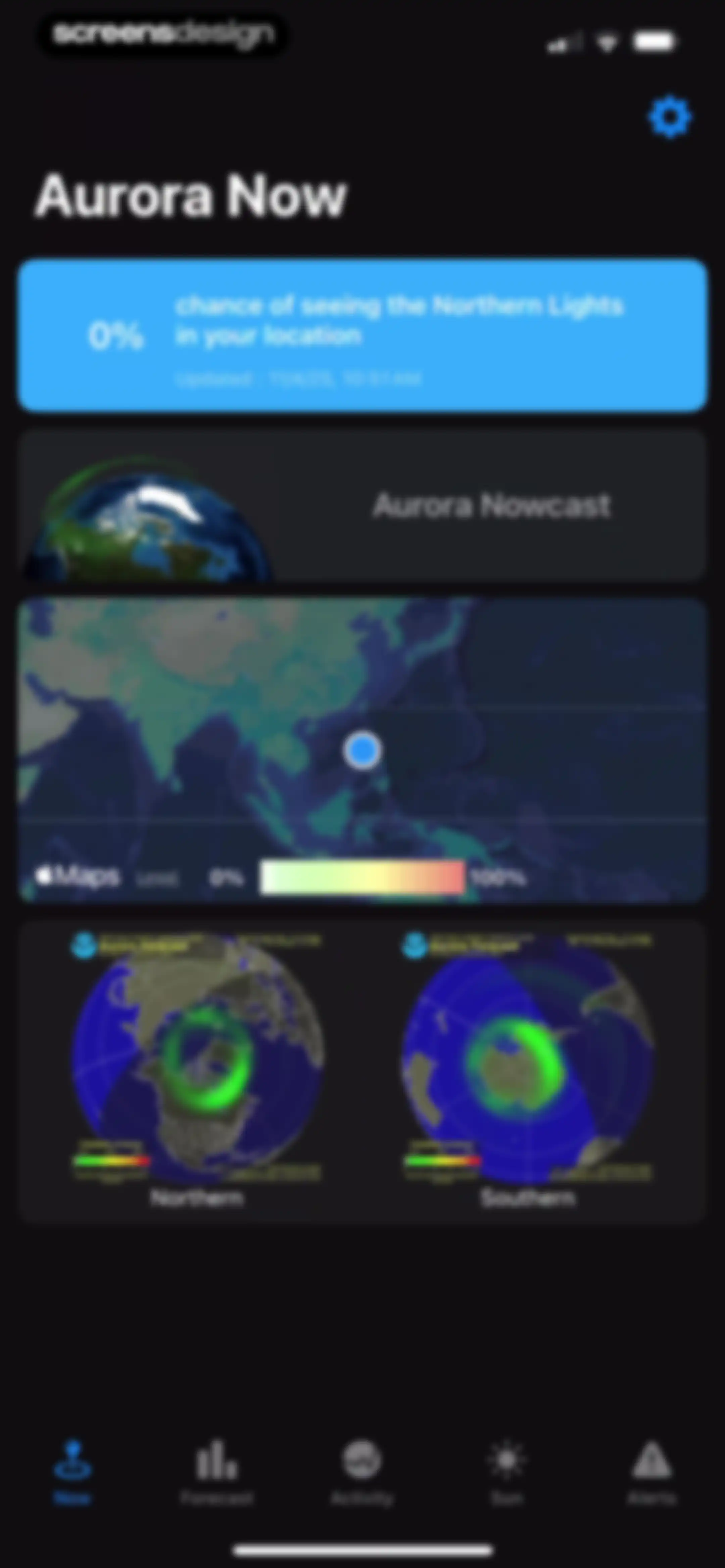 Aurora Forecast. screen 4