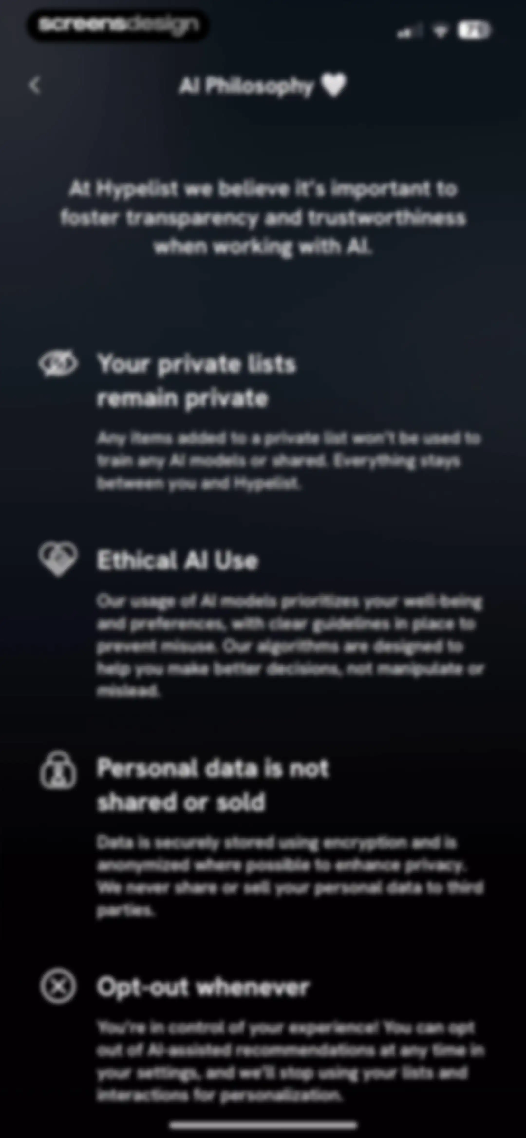 Hypelist: Create & Share Lists screen 173