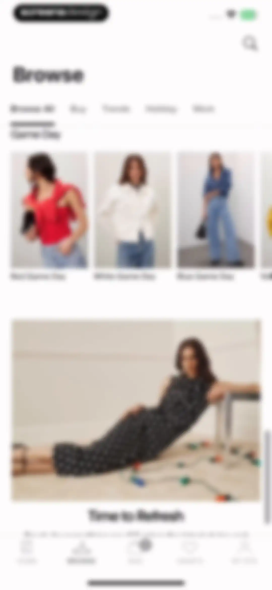 Rent the Runway (RTR) screen 62