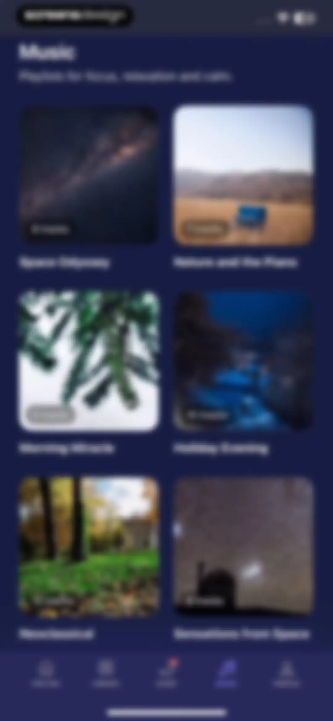 Mo Meditation, Sleep, Recovery screen 86