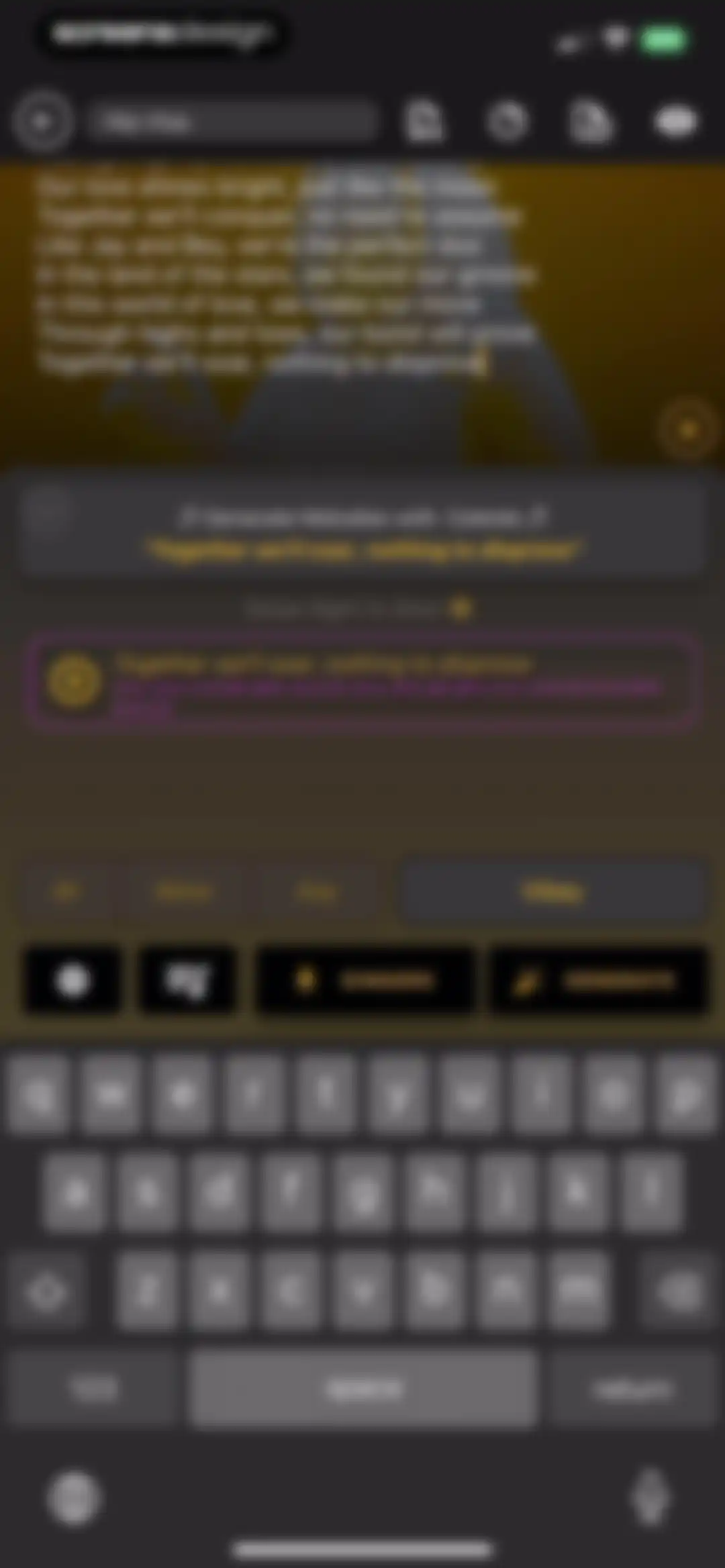 GhostWriter AI Lyrics screen 24