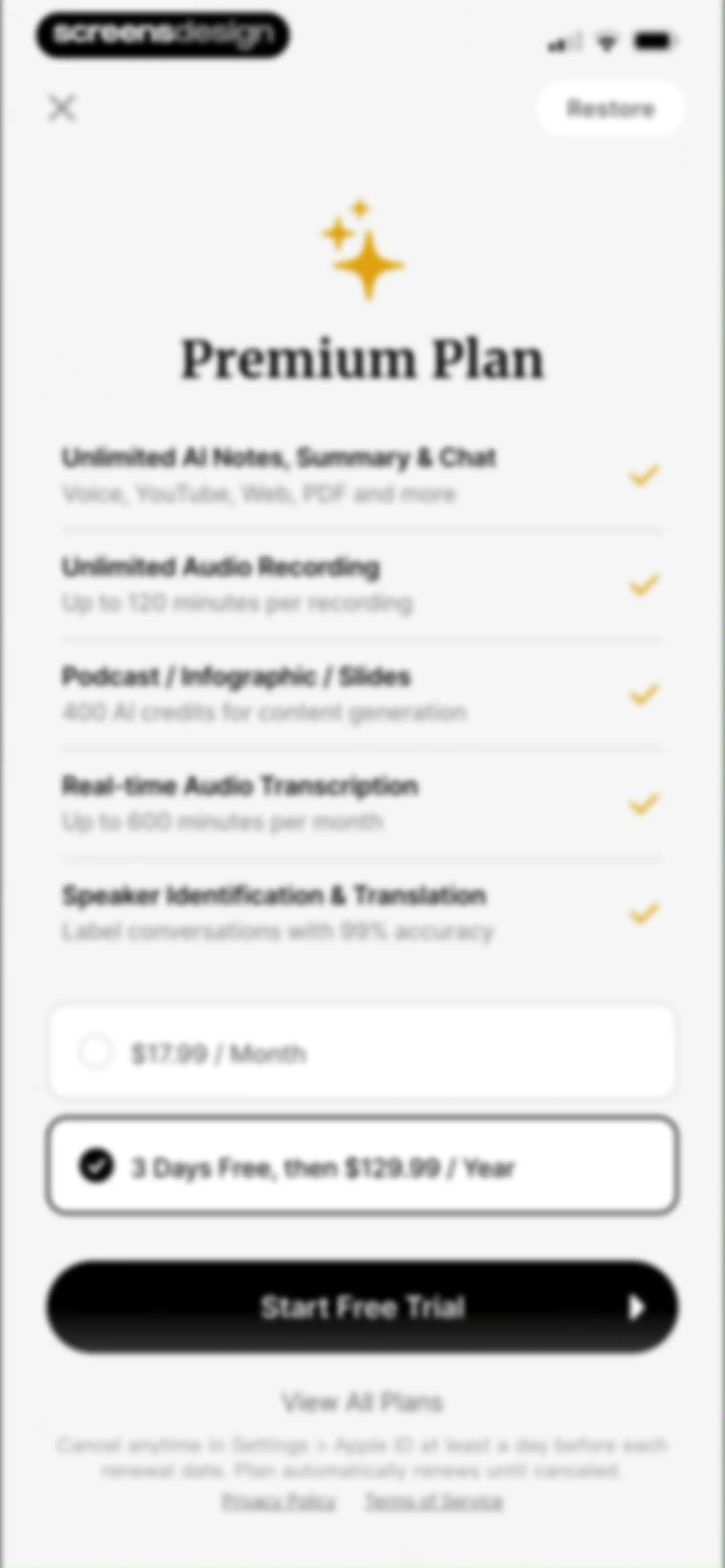 HyNote: AI Note Taker, Summary screen 13
