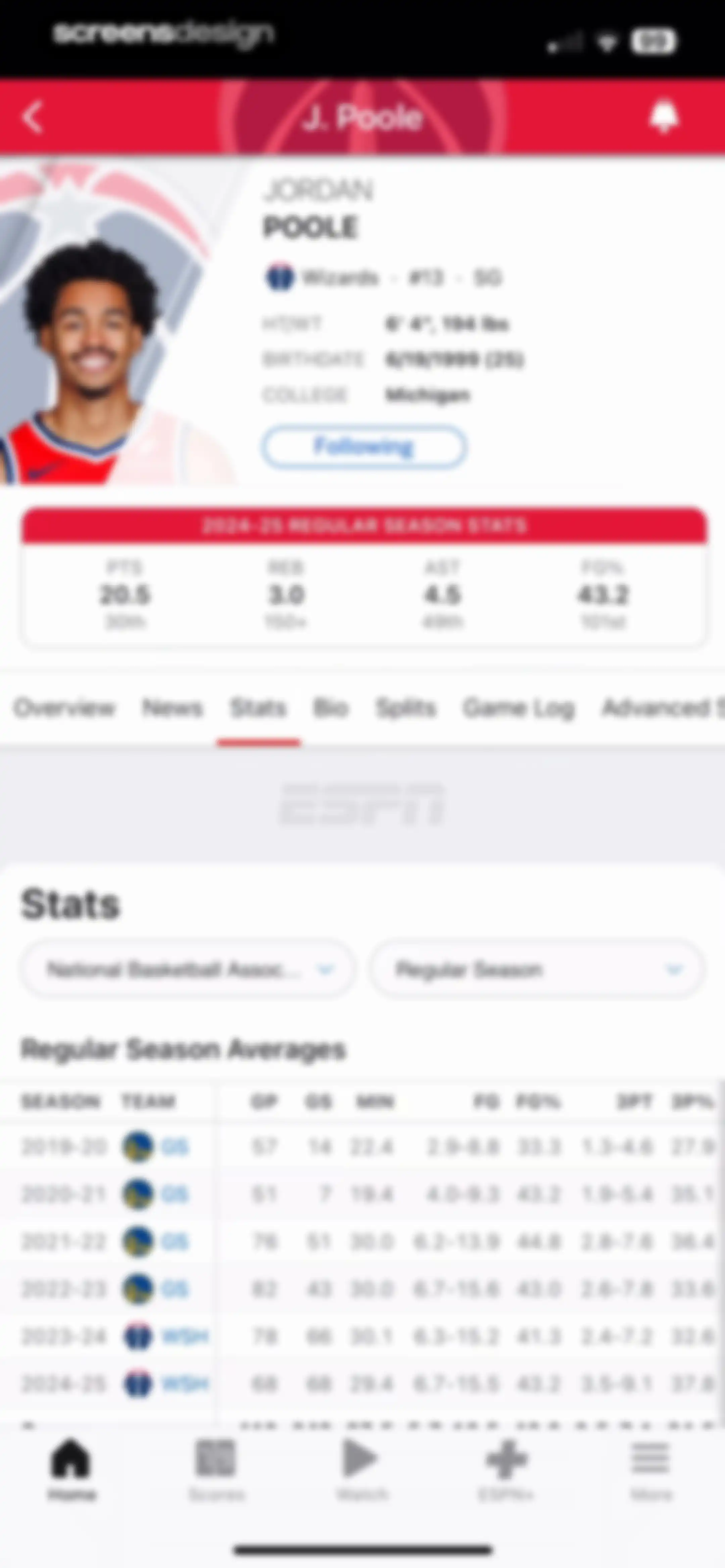 ESPN: Live Sports & Scores screen 20