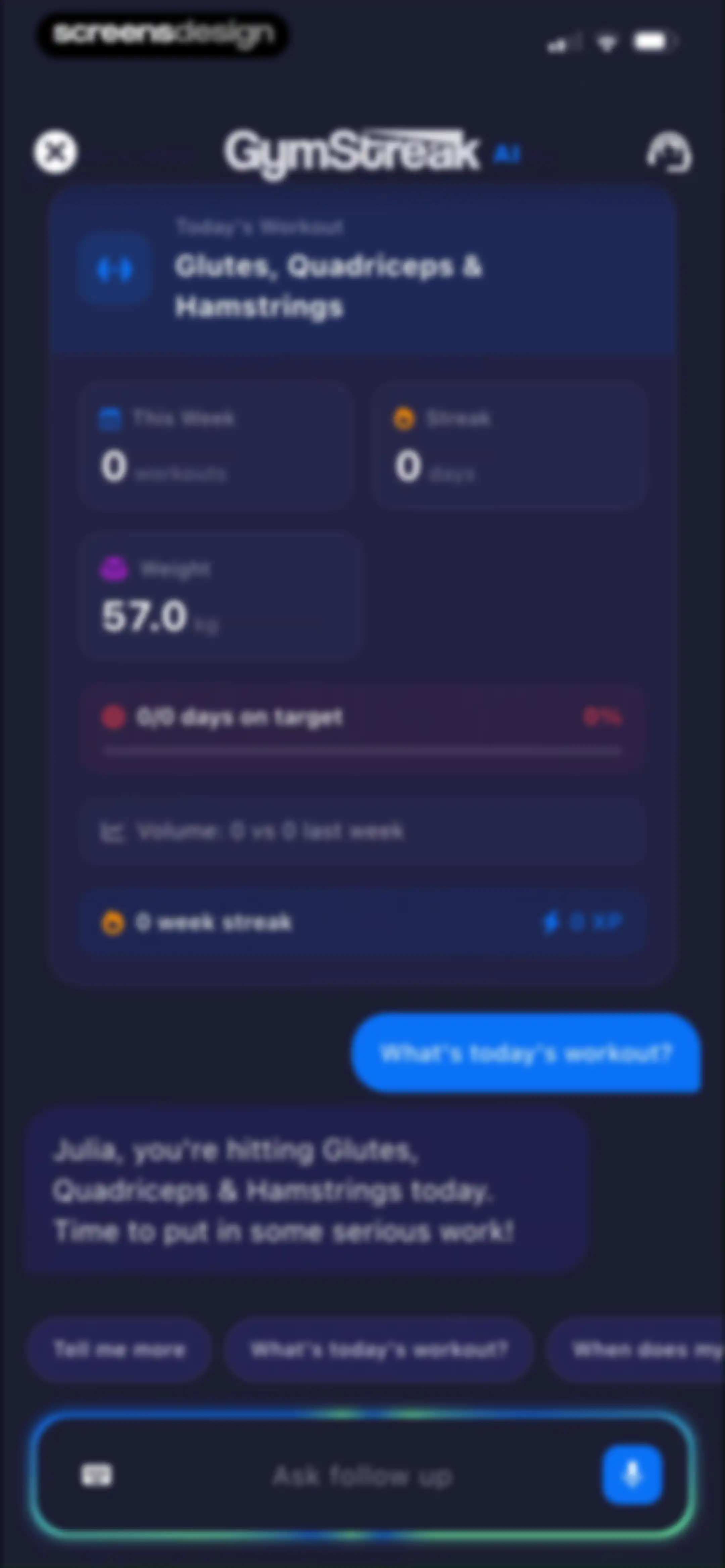 GymStreak: AI Personal Trainer screen 113