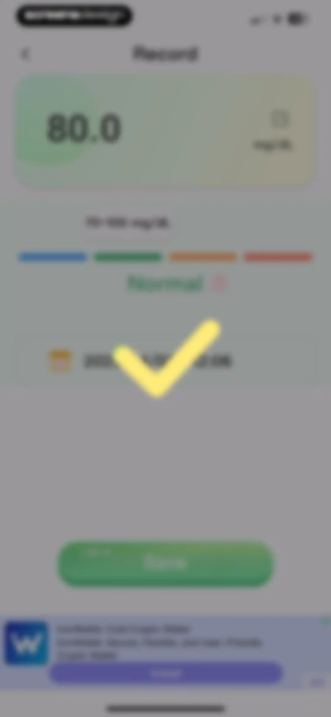 Blood Pressure Level Checker screen 36