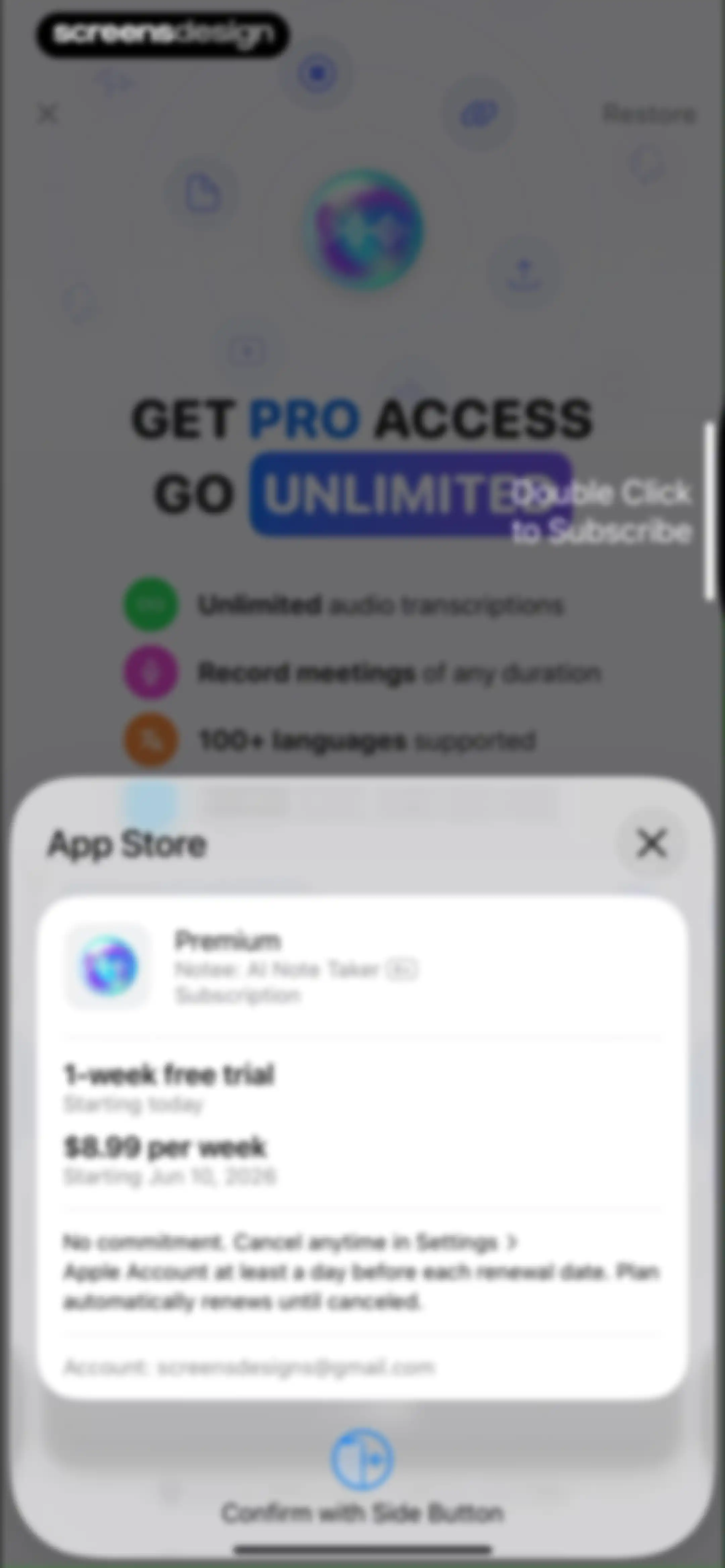 Notee: AI Note Taker screen 20