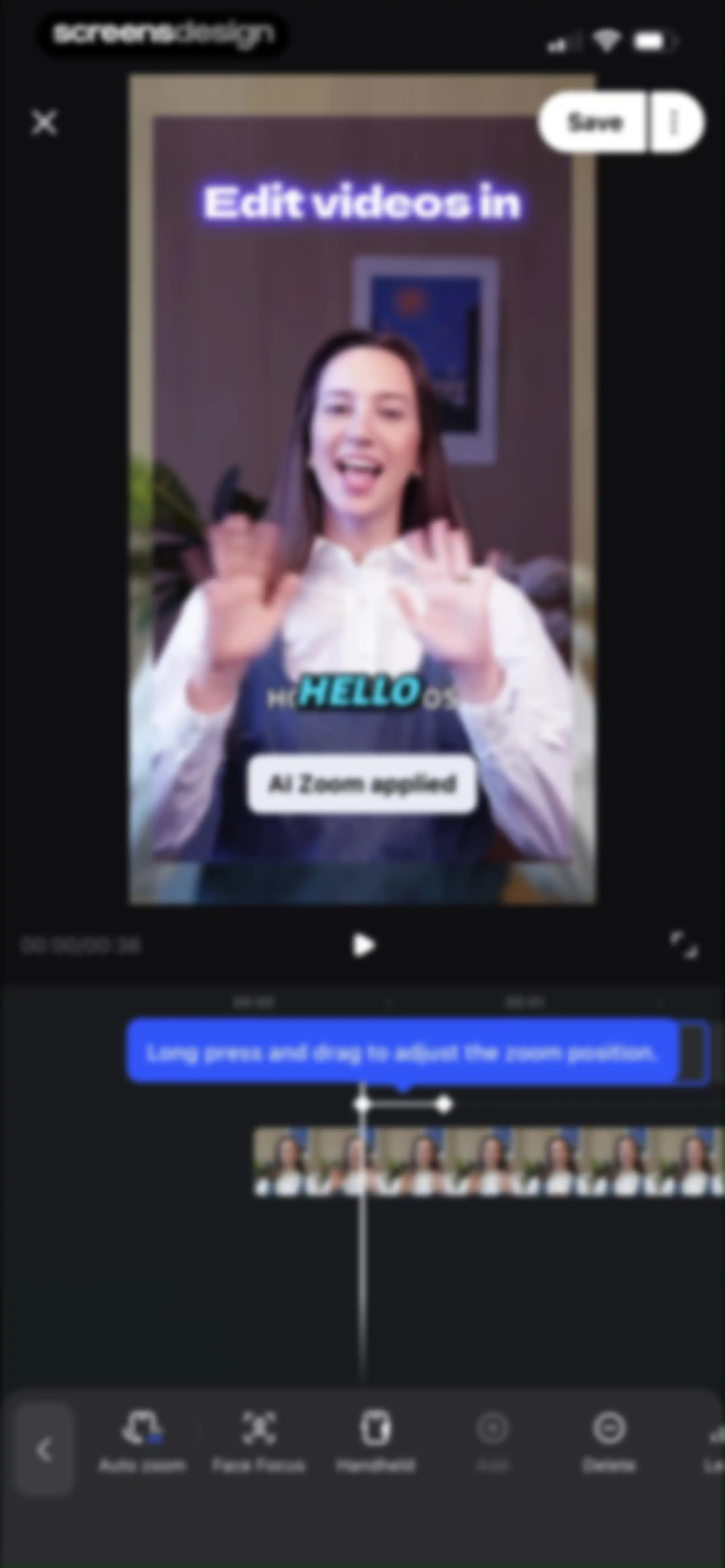 Vmake Labs: create viral video screen 82