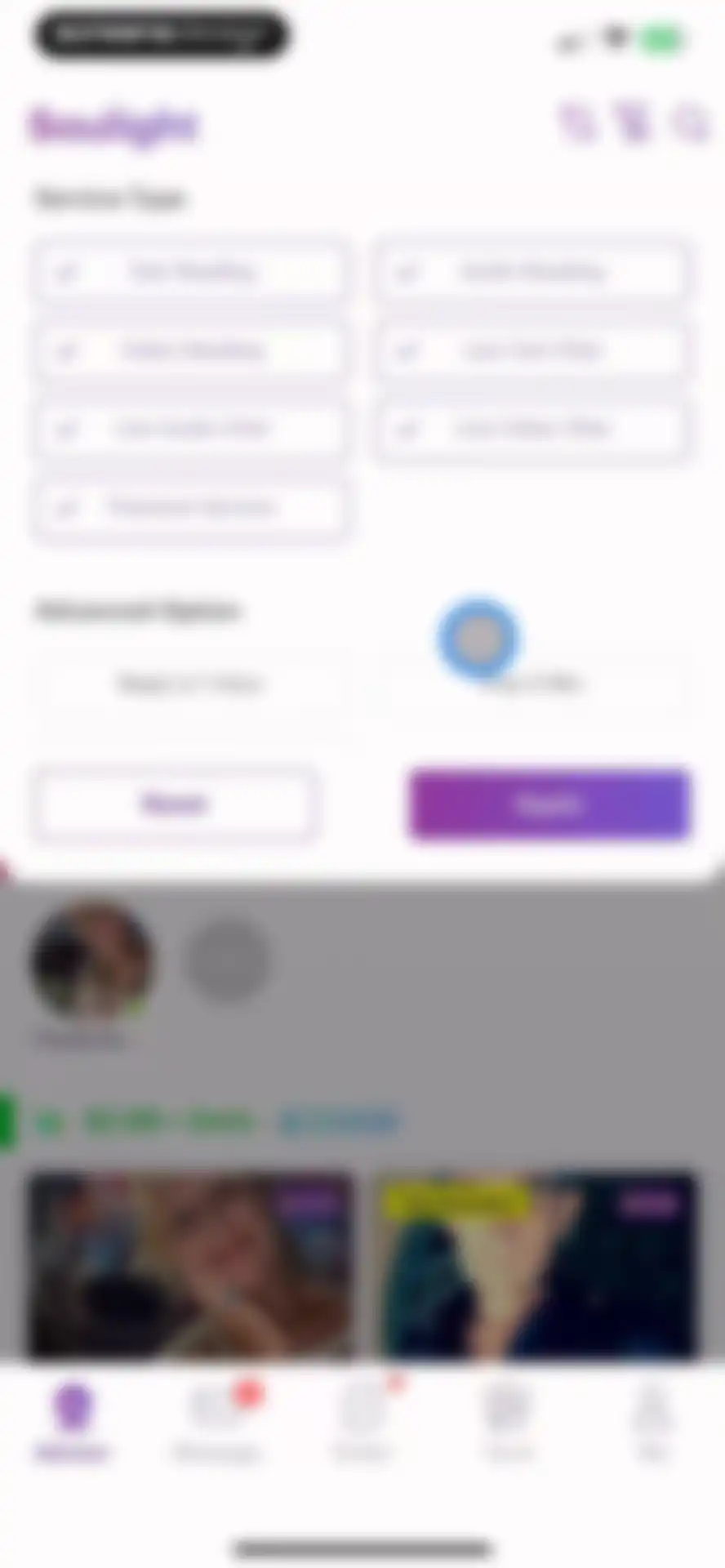 Soulight-Online Psychic Advice screen 14