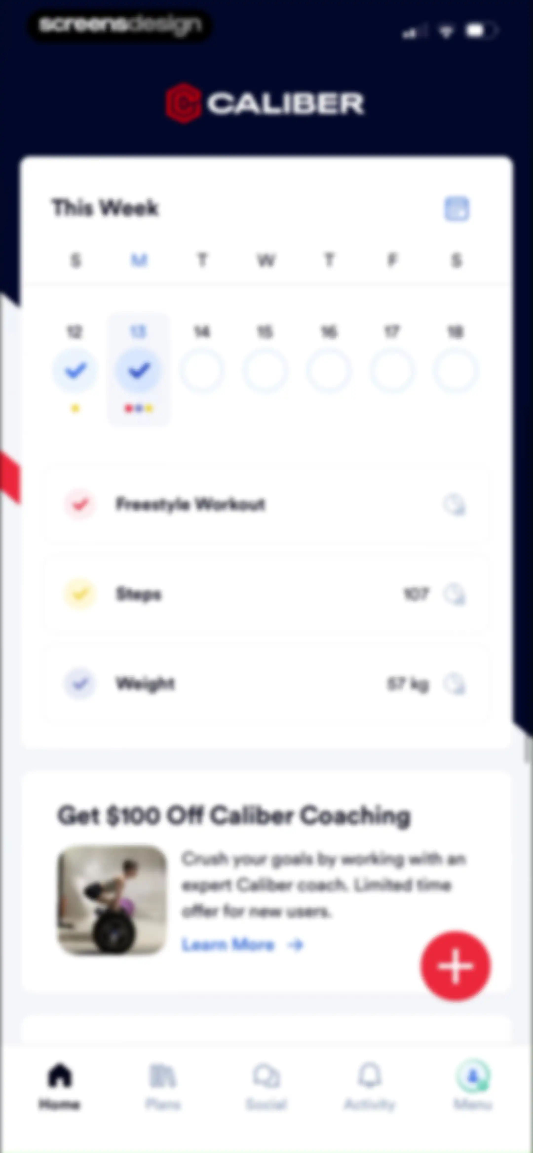 Caliber: Strength Training screen 85