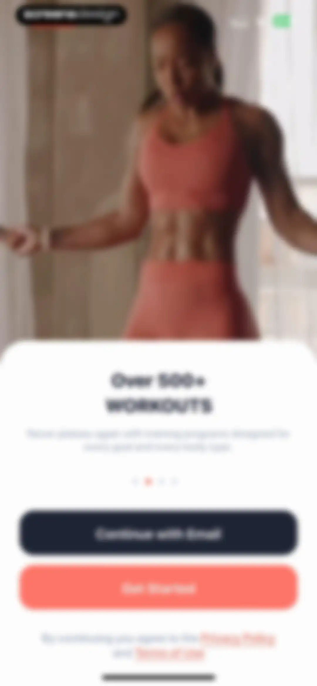 Reset: Holistic Fitness App screen 2