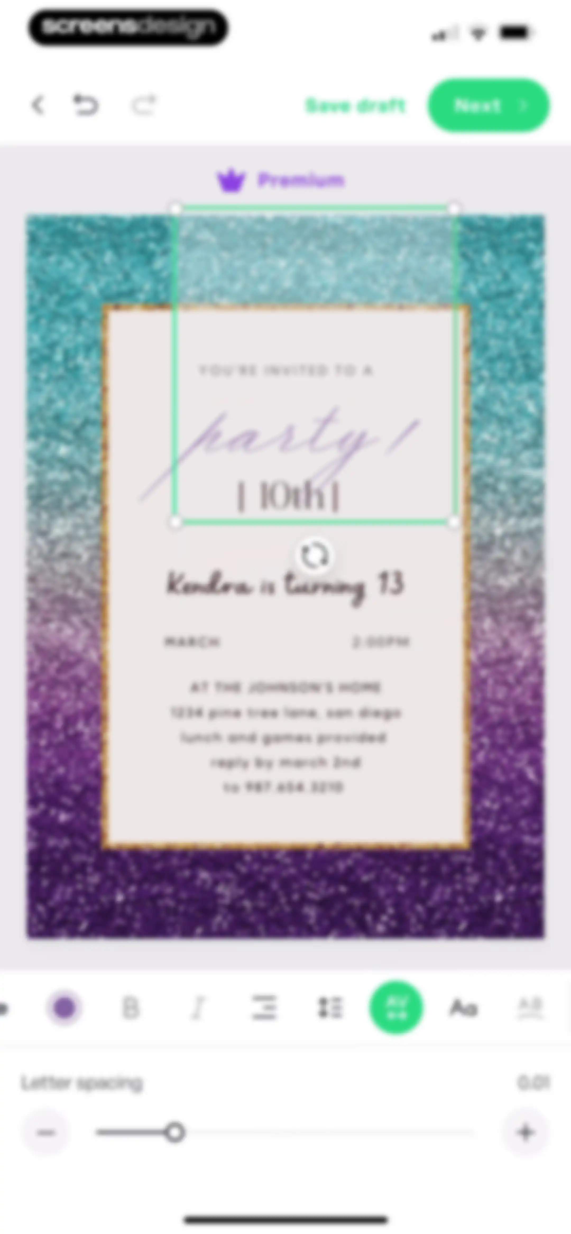 Invitation Maker: Cards & RSVP screen 23