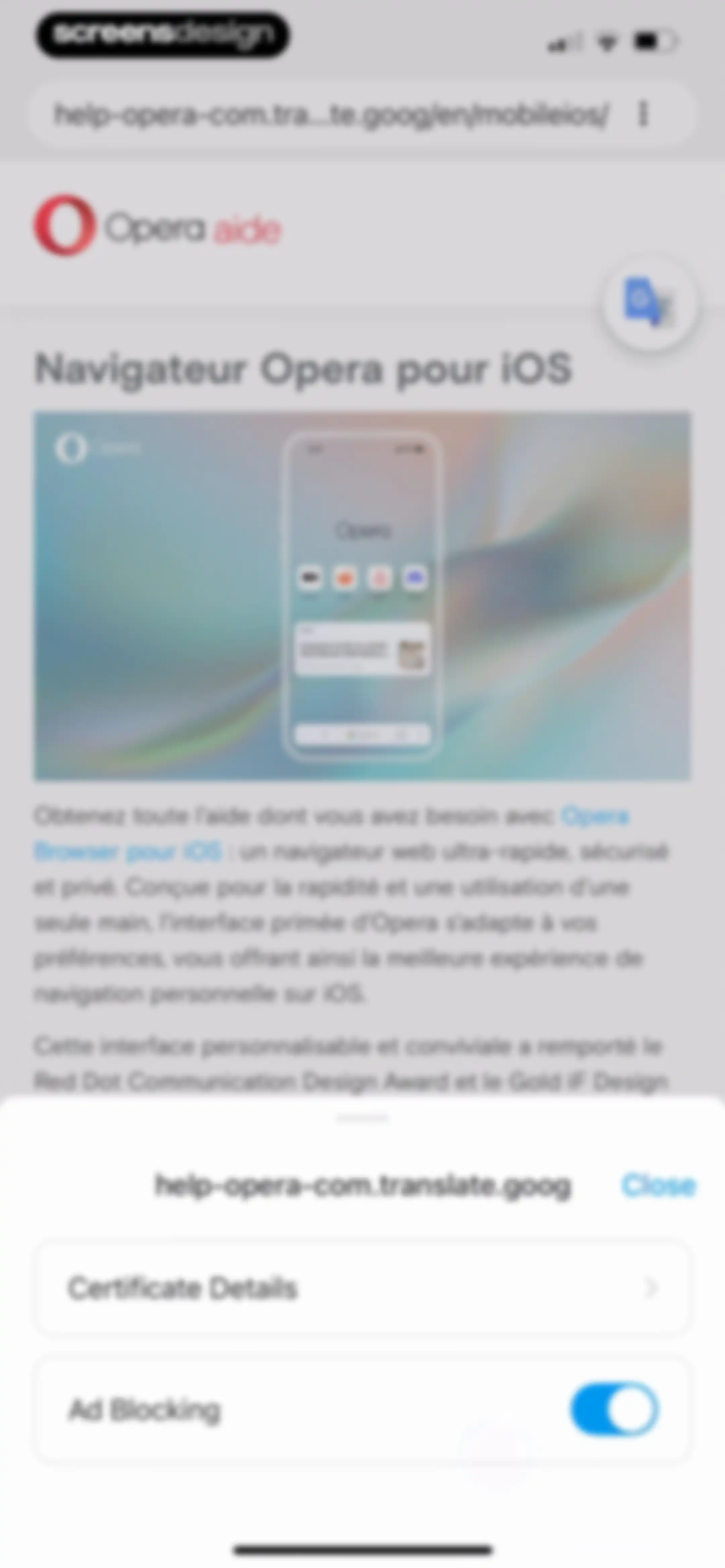 Opera: AI browser with VPN screen 167